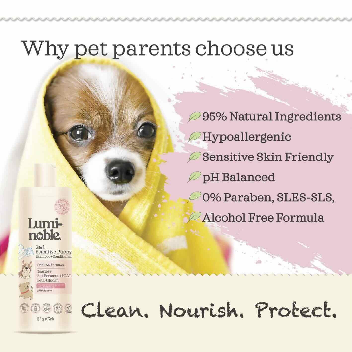 (3-pack) Lumi-Noble Puppy 2-In-1 Shampoo+Conditioner - Thumbnail 3