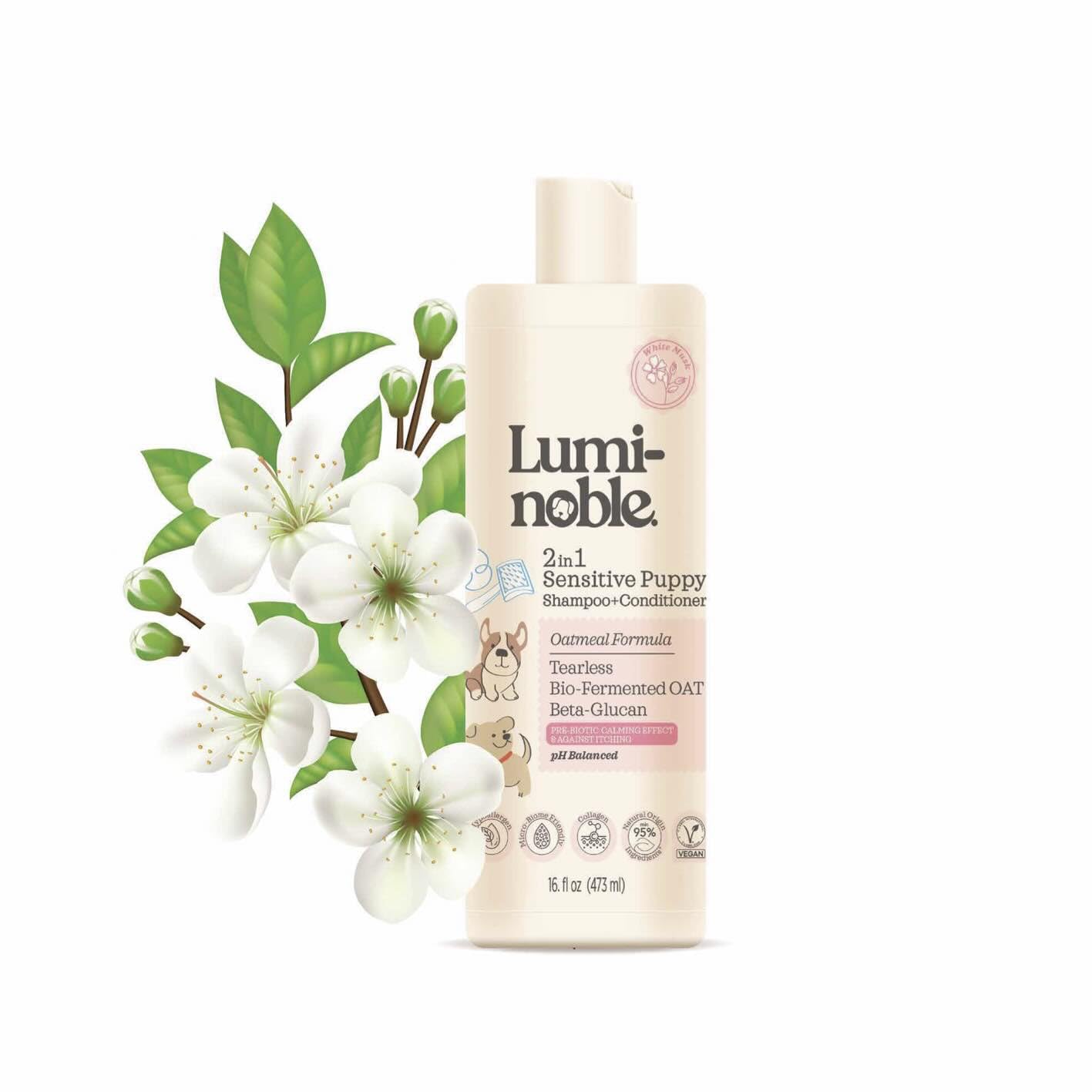 (3-pack) Lumi-Noble Puppy 2-In-1 Shampoo+Conditioner