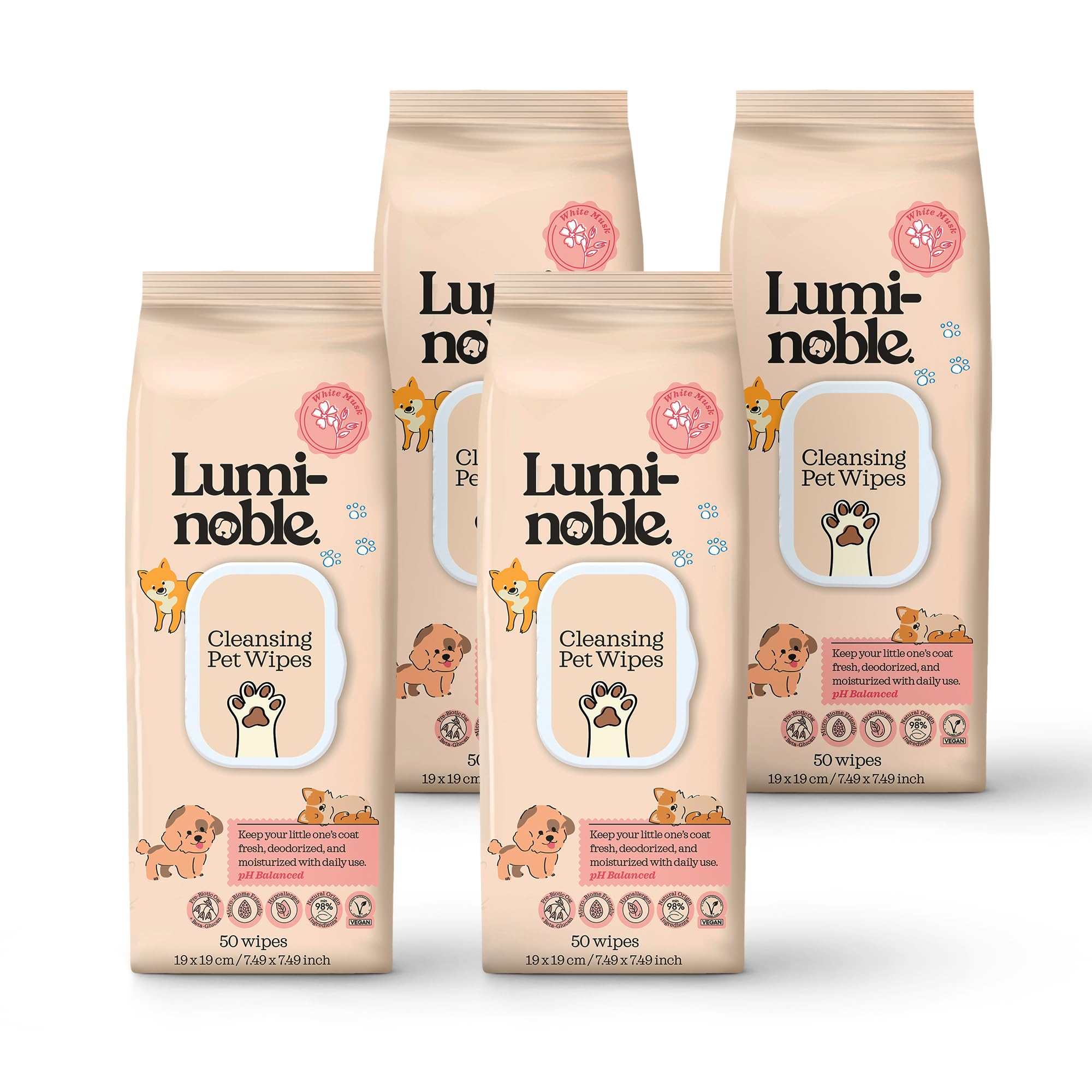 (3-pack) Lumi-Noble Puppy Pet Wipes - Thumbnail 3
