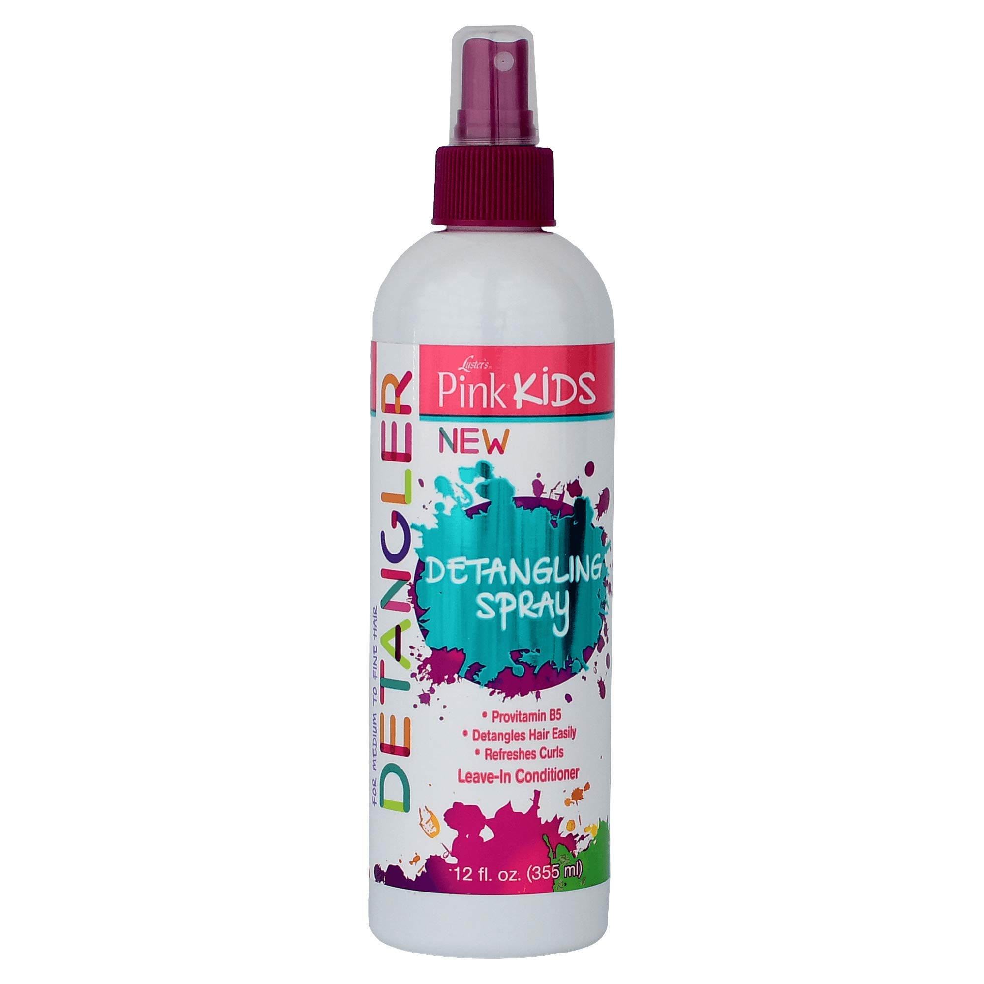 Luster's Pink Kids Detangling Made With Provitamin B5. 12 oz