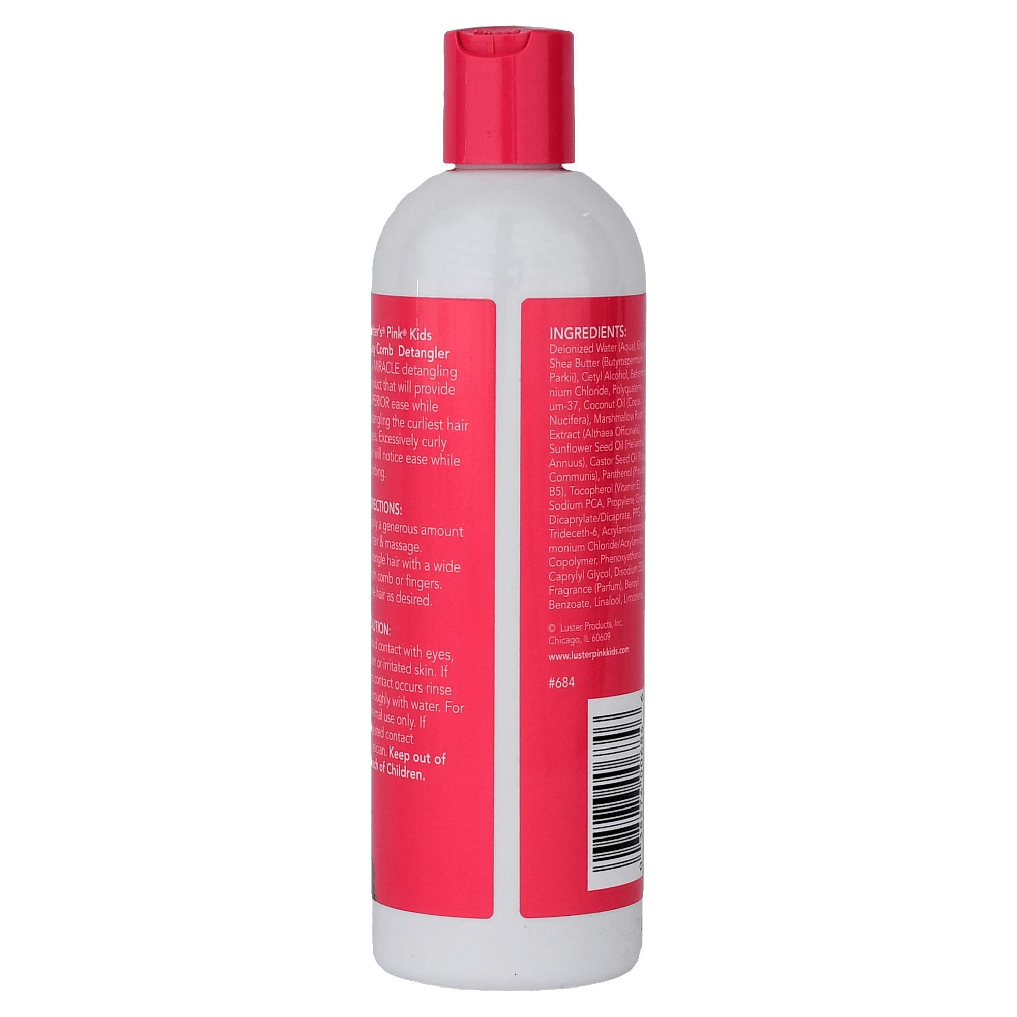 Luster's Pink Kids Easy Comb Detangler Made With Castor Oil Coconut Oil and - Thumbnail 3
