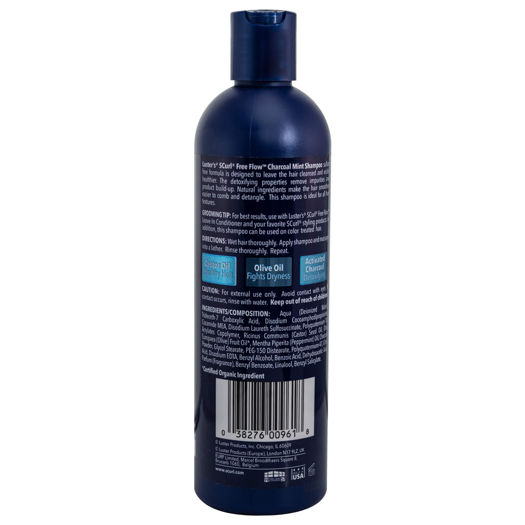 Luster's Scurl Free Flow Charcoal Mint Shampoo - Thumbnail 2