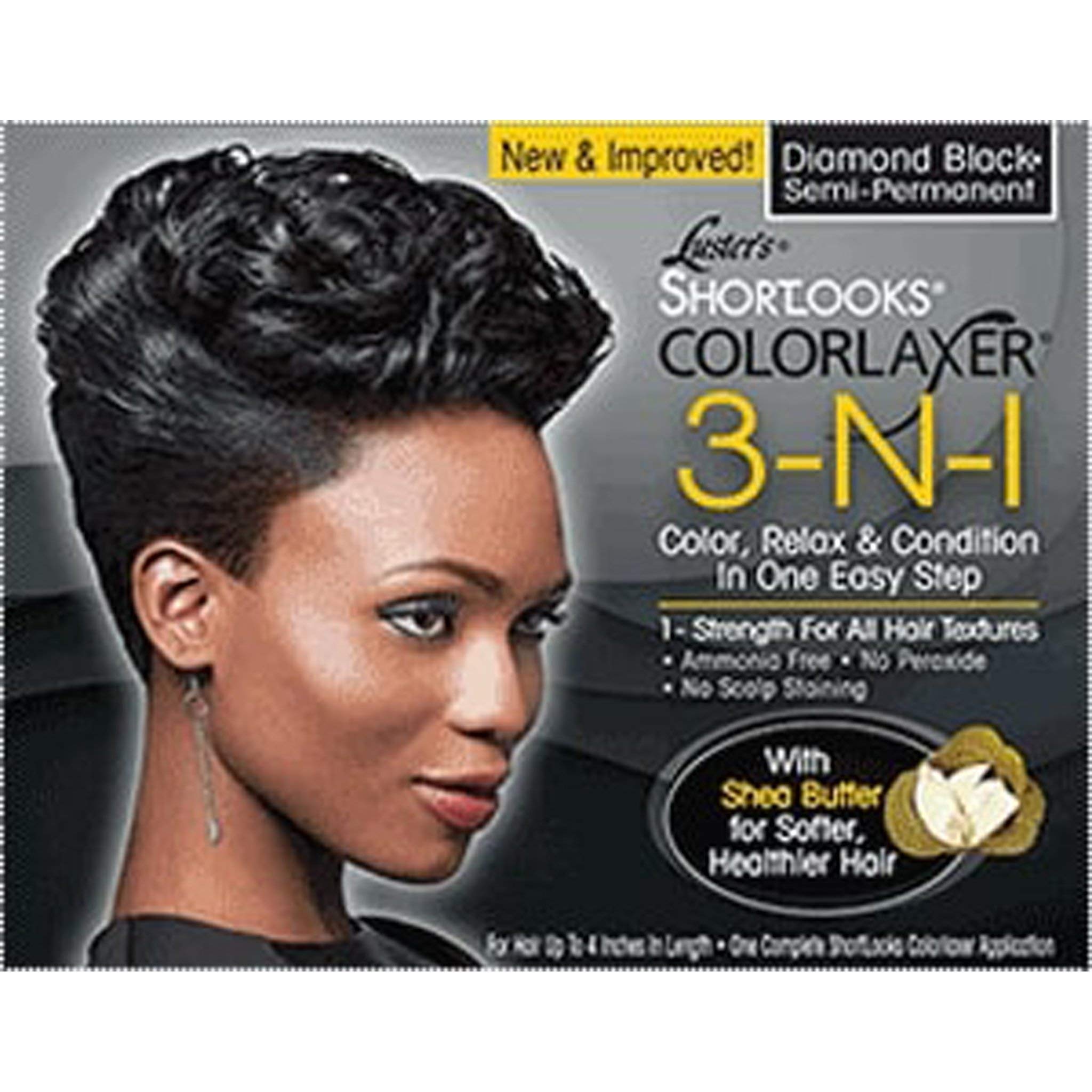 Luster's Shortlooks Color Relaxer 3 N 1 Diamond Black