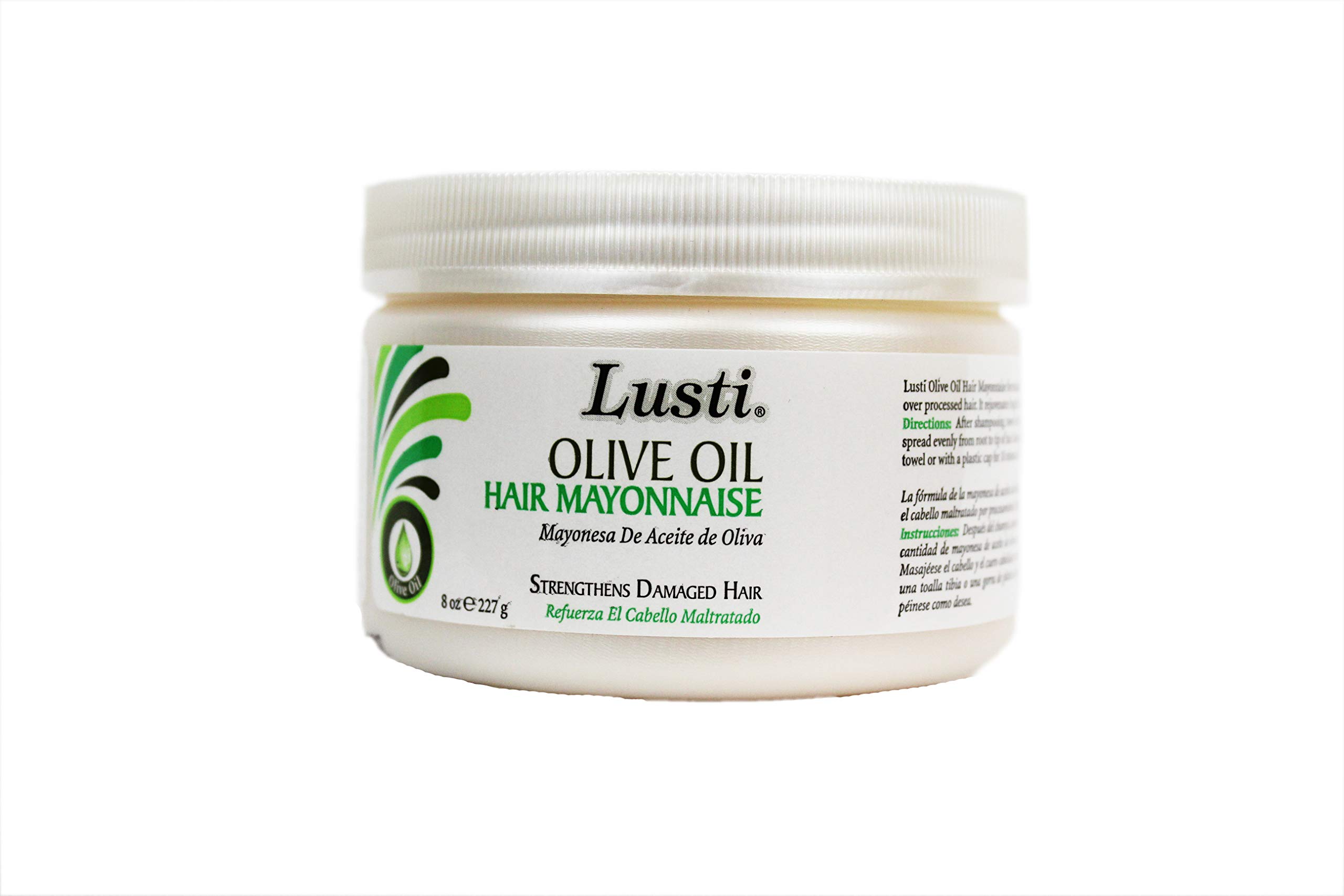Lusti Olive Oil Hair Mayonnaise 8 Fl Oz Rejuvenate Hair Scalp Repair Dry and
