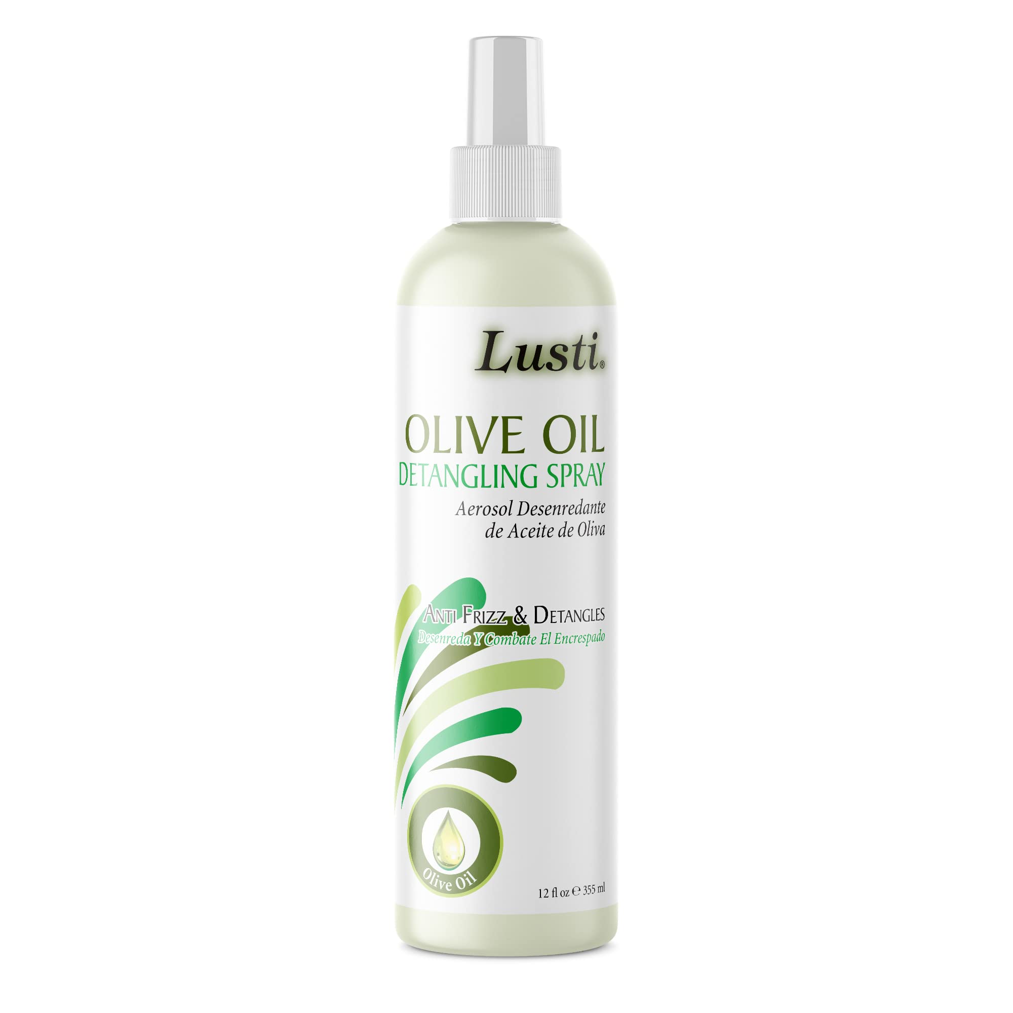 Lusti Olive Oil Detangling 12 Fl Oz Anti Frizz Strengthen Damaged Hair Reducing