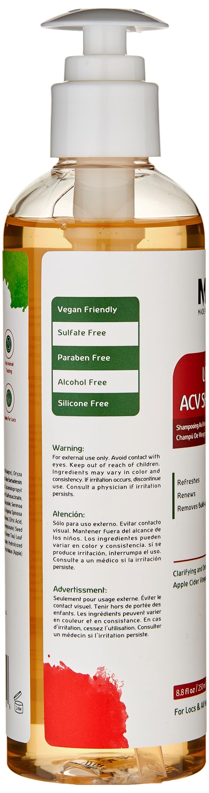 Locs Vegan Apple Cider Vinegar Shampoo - Thumbnail 3