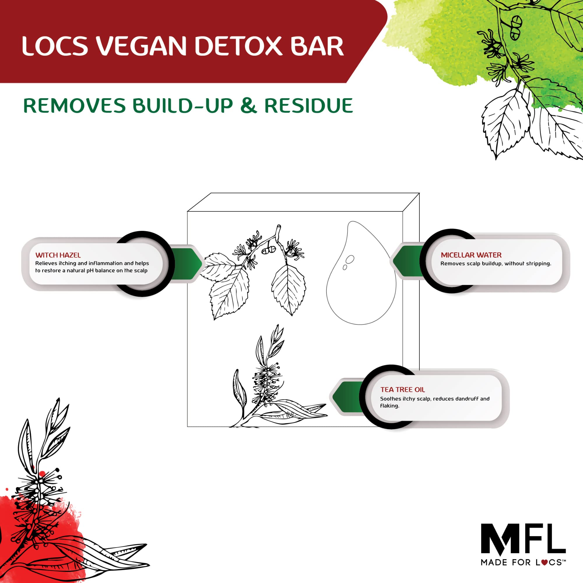 Made for Locs Vegan Detox Bar - Thumbnail 2