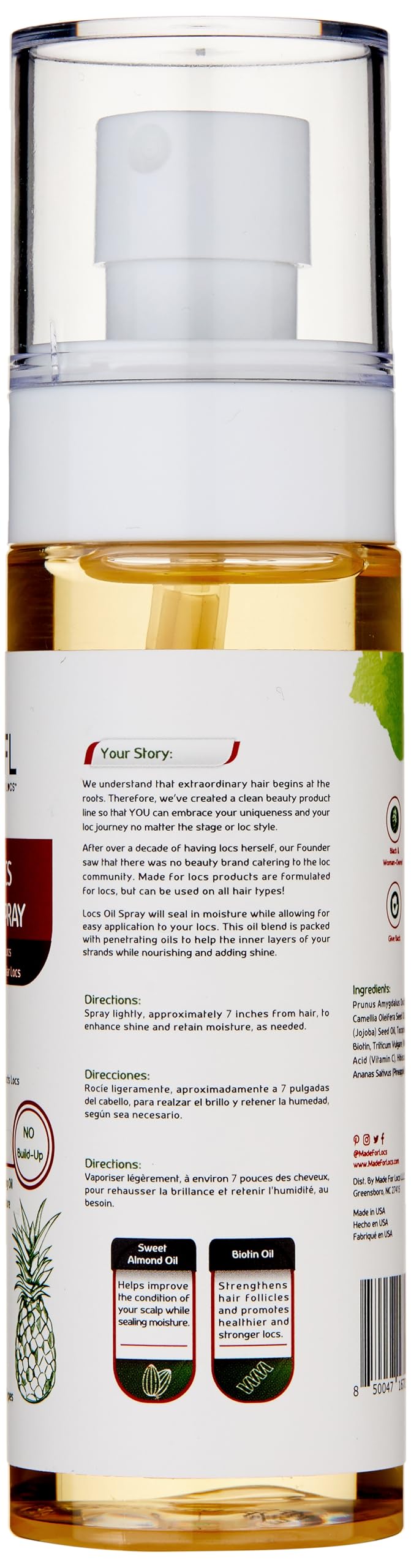 Made for Locs Vegan Oil - Thumbnail 2