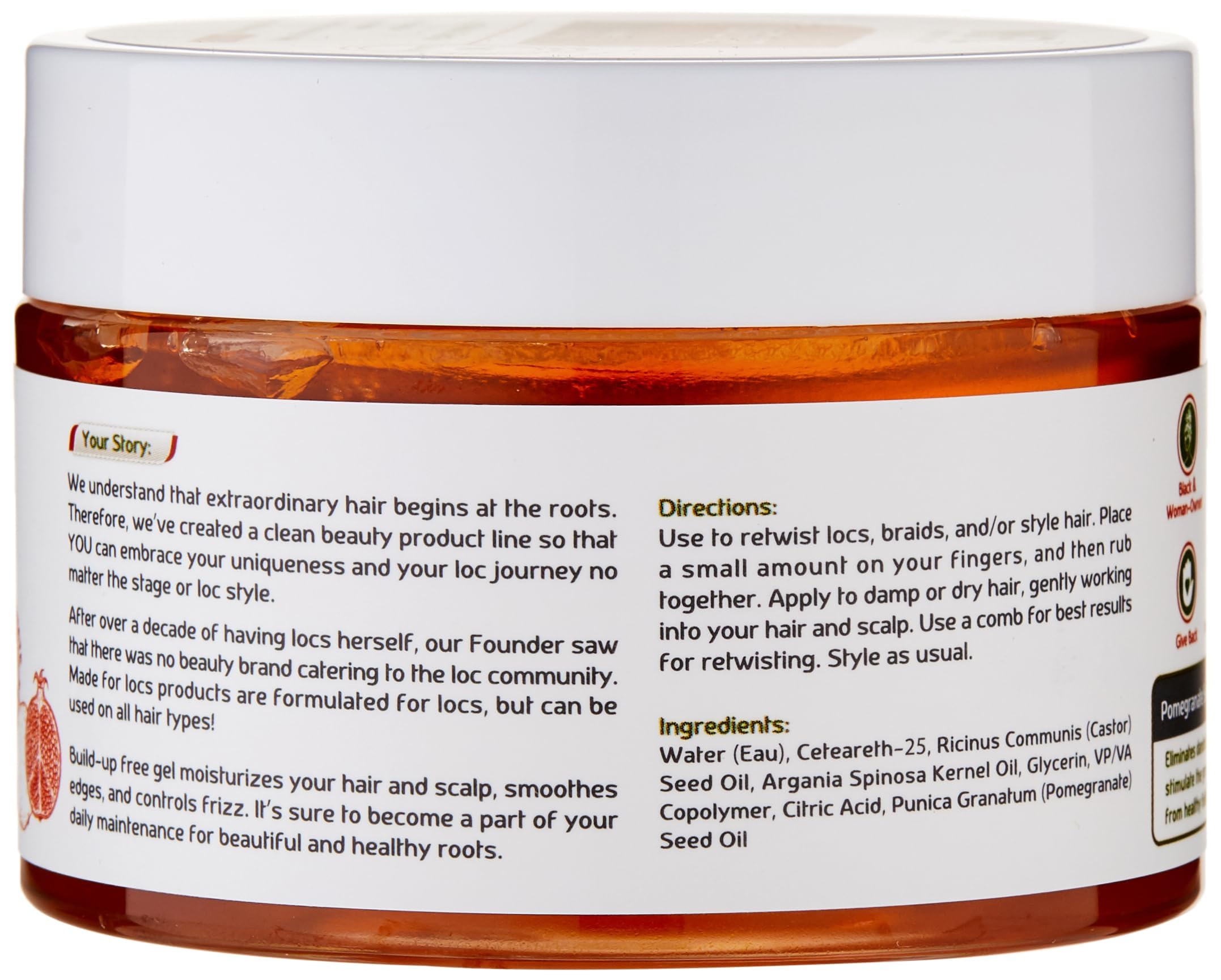 Made for Locs Retwisting Firm Hold Styling Pomade | Gel | 4 oz - Thumbnail 2