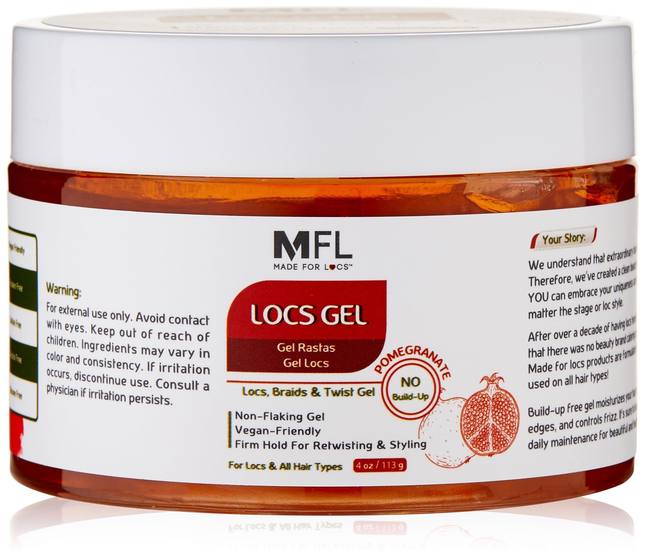 Made for Locs Retwisting Firm Hold Styling Pomade | Gel | 4 oz