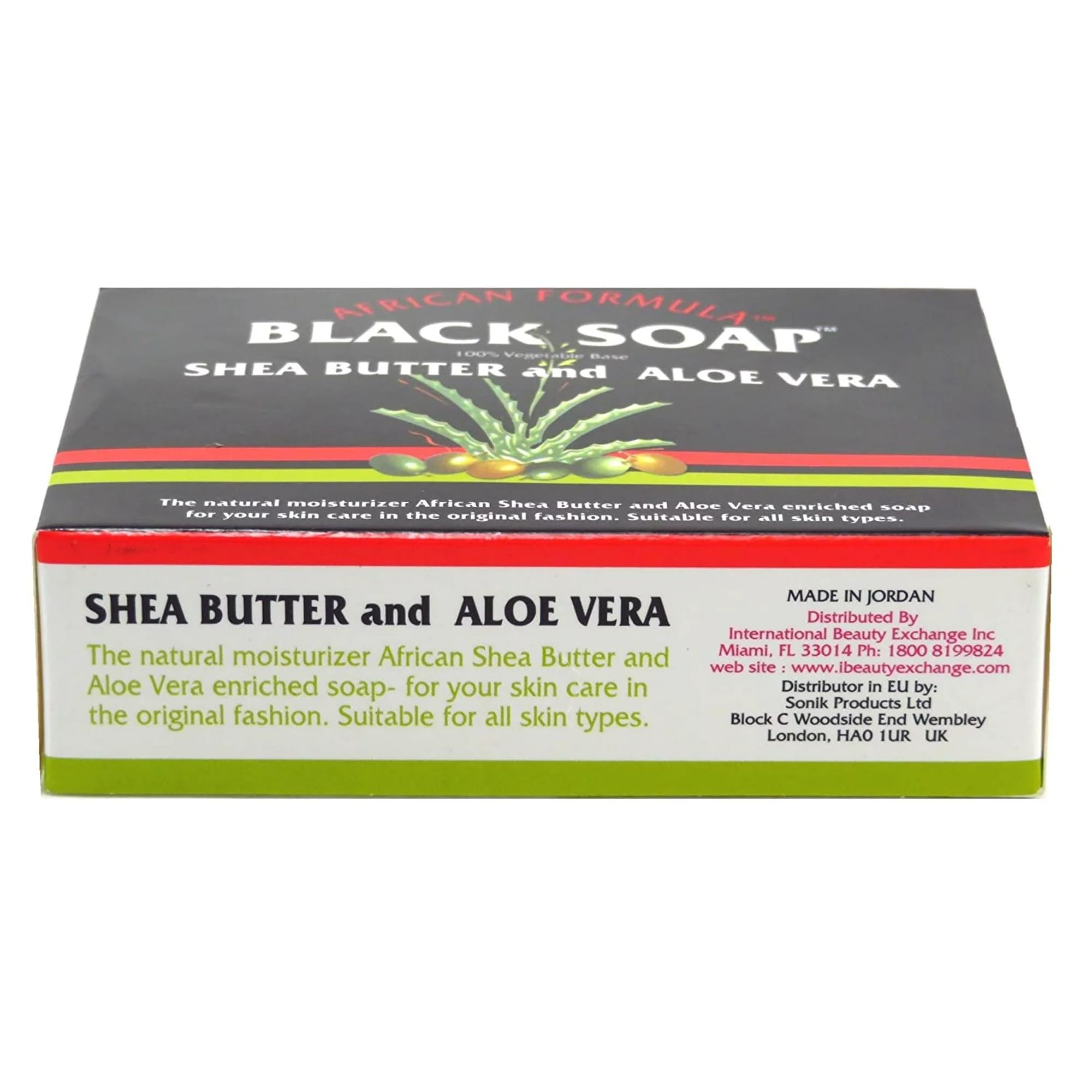 Madina African Black Soap Shea Butter and Aloe Vera 3.5 oz - Thumbnail 2