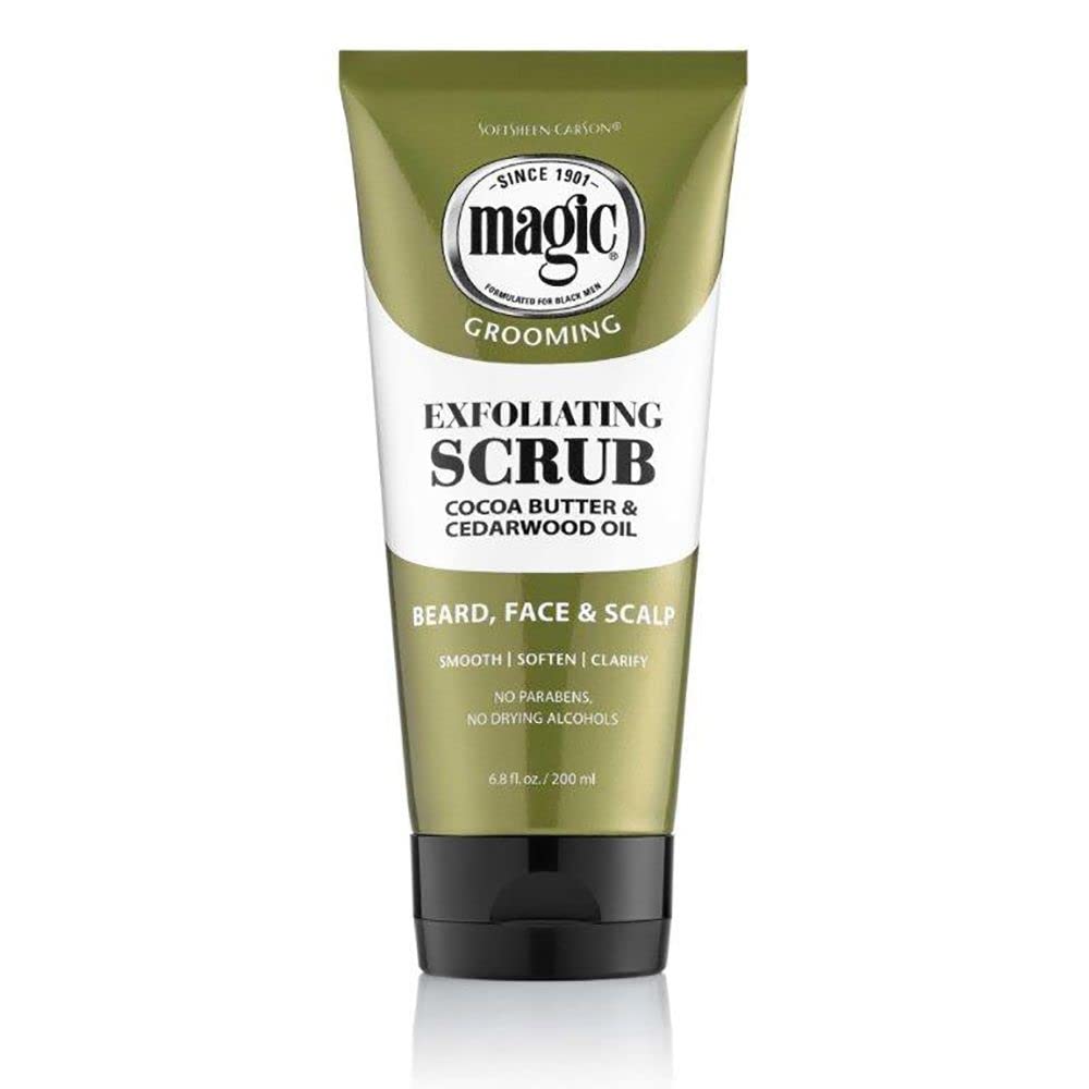 Softsheen Carson Magic Grooming Facial Exfoliating Scrub Softens Smooths and