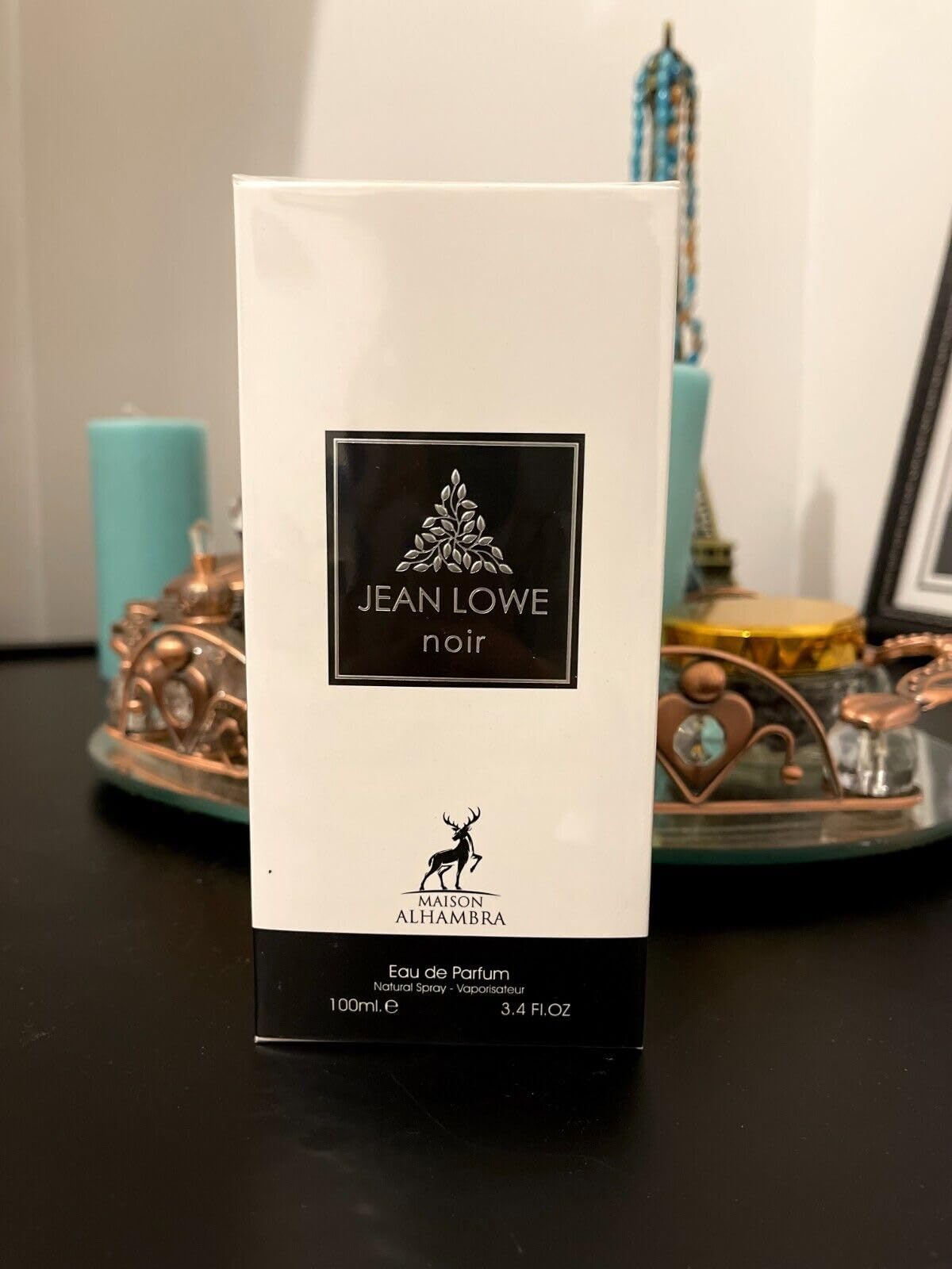 Jean Lowe Noir By Maison Alhambra For Men EDP 3.4 oz - Thumbnail 3