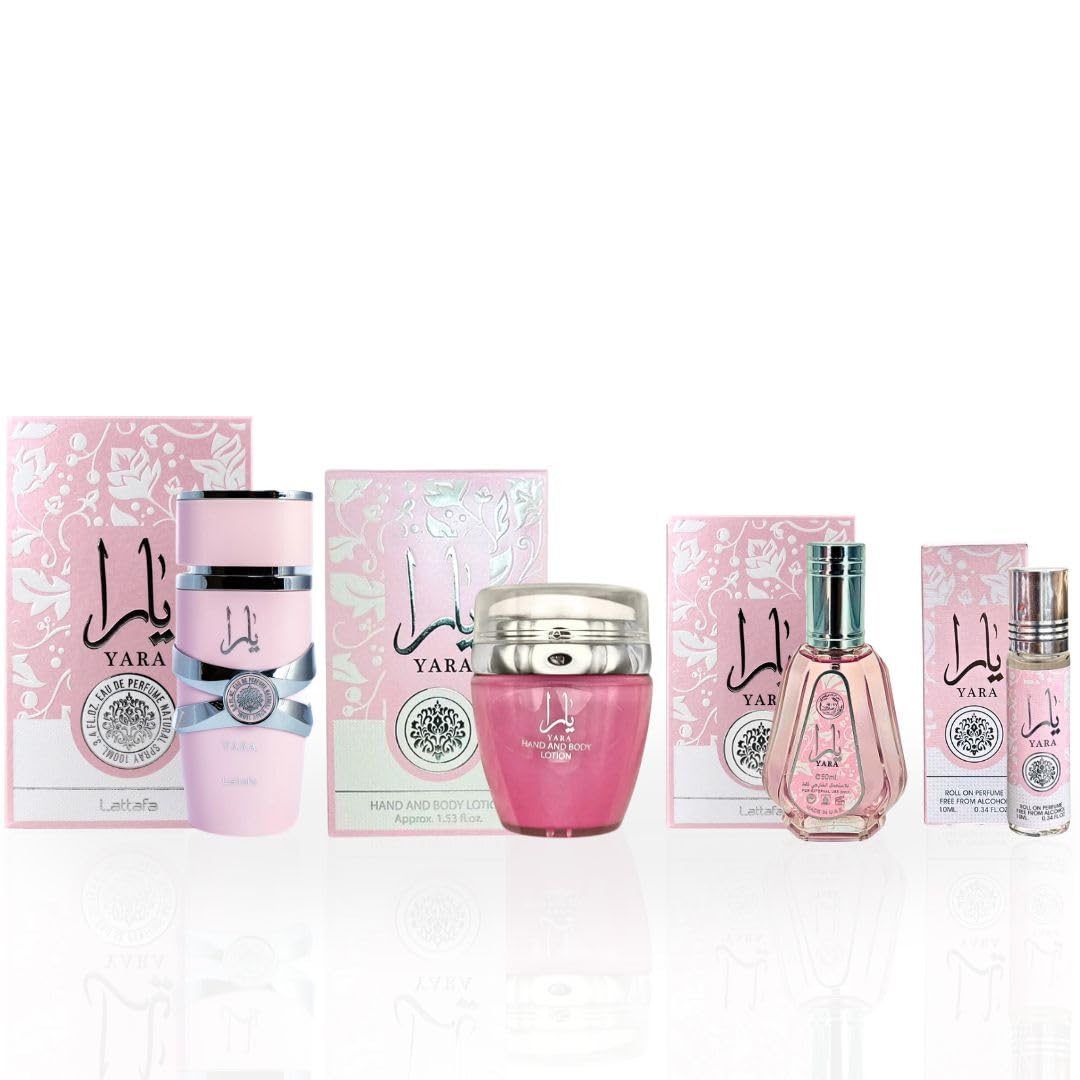 Lattafa Yara Hand Body Lotion Roll On Oil For Women EDP 100 ml - Thumbnail 2