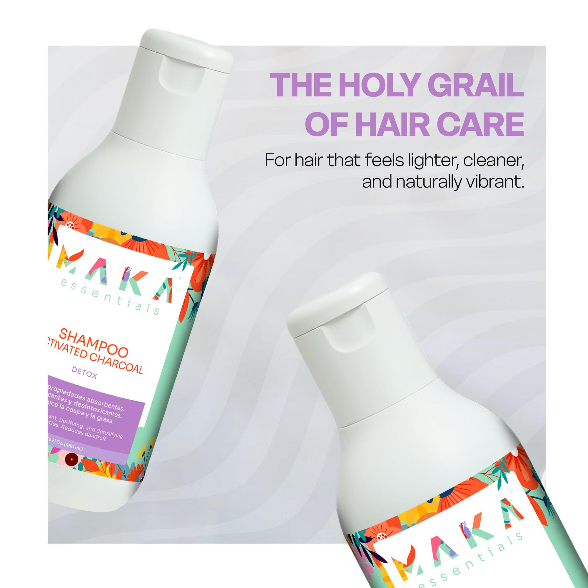 Charcoal Shampoo for Oily Hair Purifying Formula With Natural Ingredients Deep - Thumbnail 3