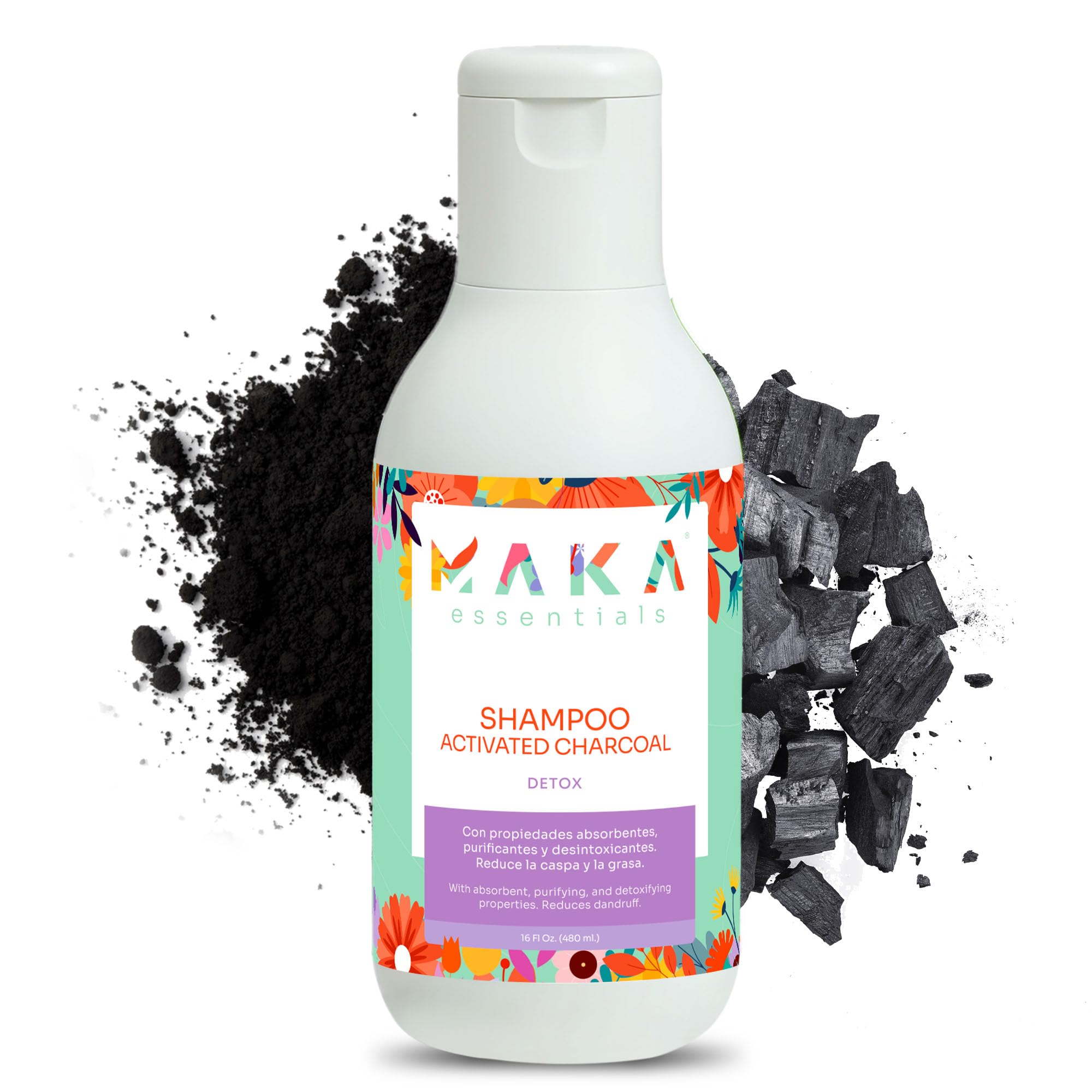 Charcoal Shampoo for Oily Hair Purifying Formula With Natural Ingredients Deep