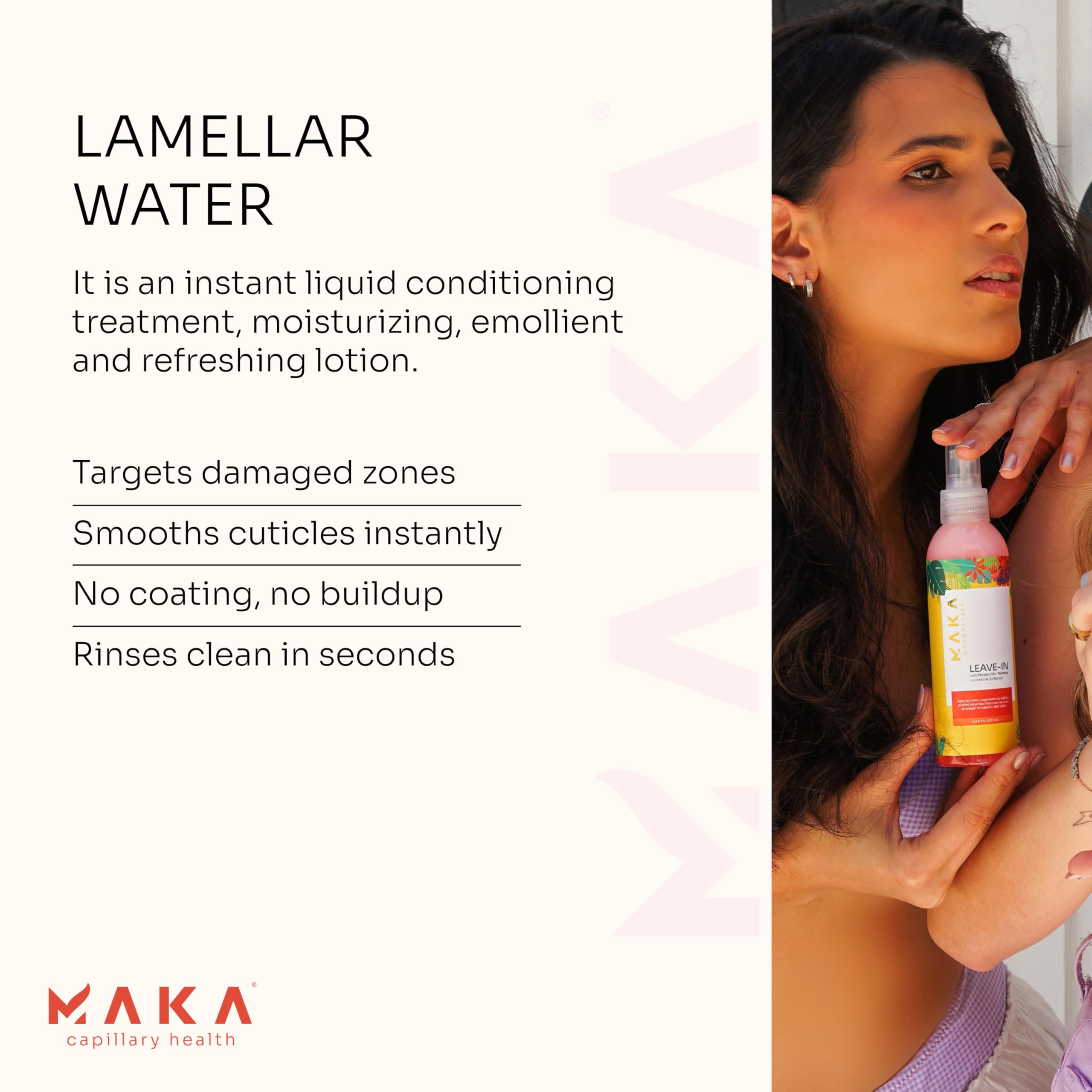 Maka Essentials Lamellar Water Conditioner 7 Second Fast Repair Liquid - Thumbnail 2