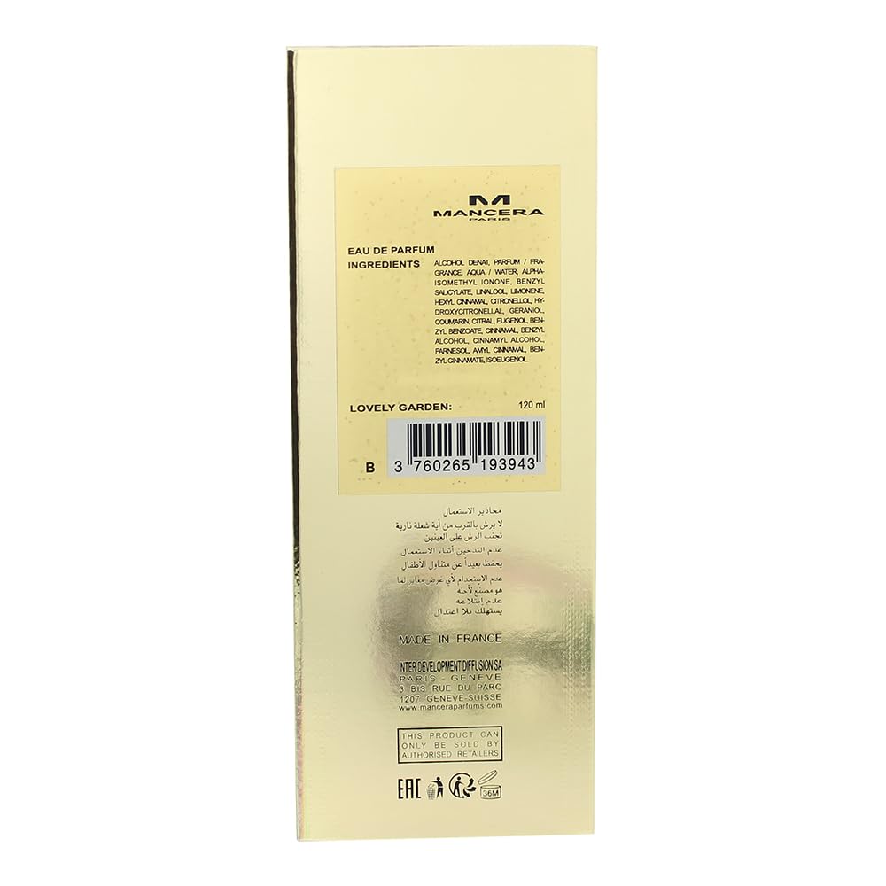 Mancera Lovely Garden For Women EDP 4 oz - Thumbnail 2