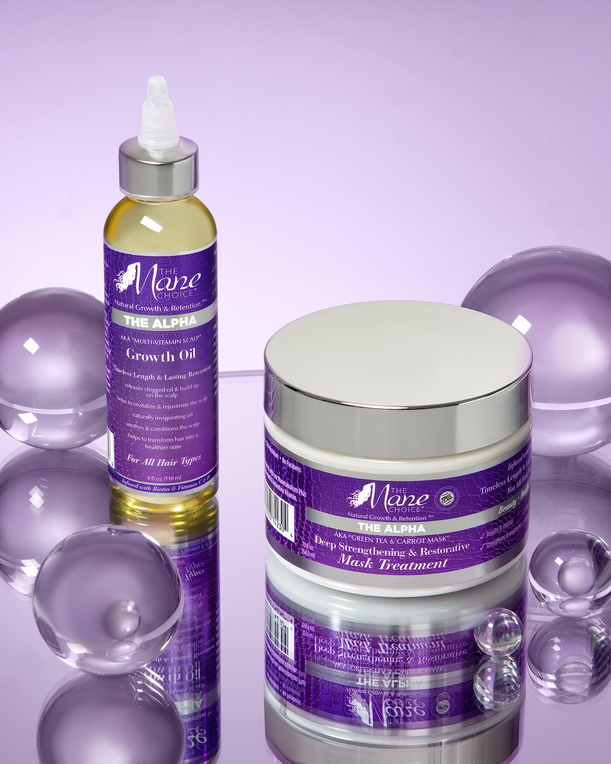 The Mane Choice the Alpha Hair Mask Green Tea Carrot Mask Treatment Deep