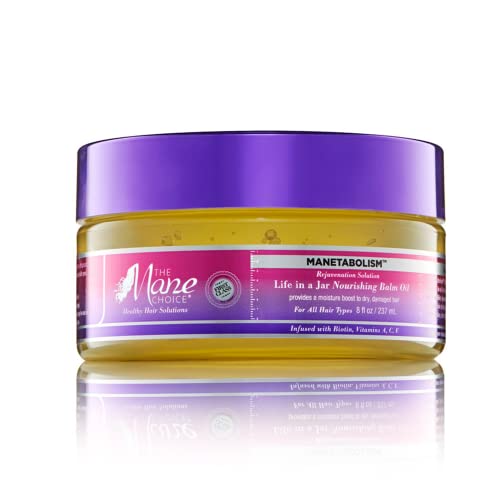 The Mane Choice Rejuvenation Solution Life In A Jar Nourishing Balm Oil 8 oz - Thumbnail 3