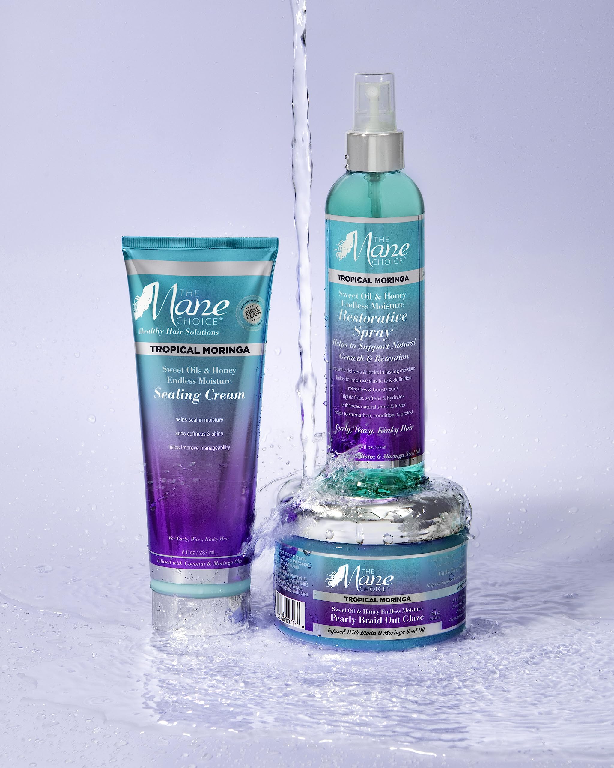 The Mane Choice Tropical Moringa Sweet Oil Honey Endless Moisture Sealing Cream - Thumbnail 2