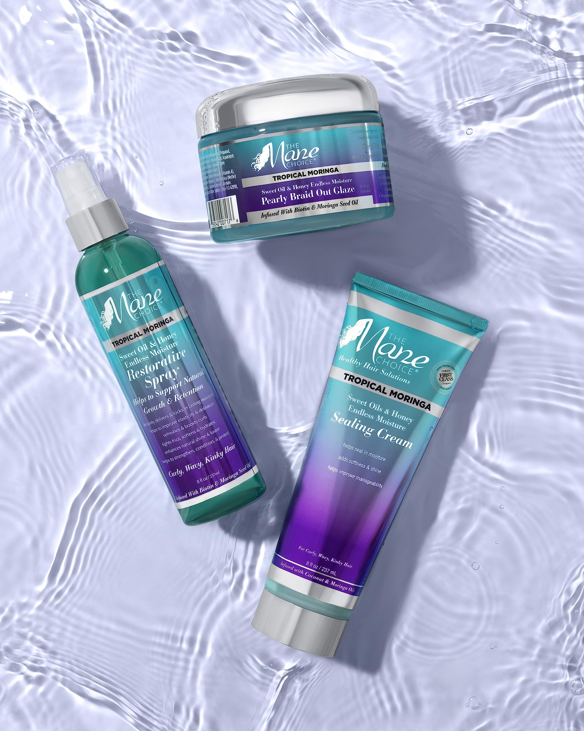 The Mane Choice Tropical Moringa Sweet Oil Honey Endless Moisture Sealing Cream - Thumbnail 3