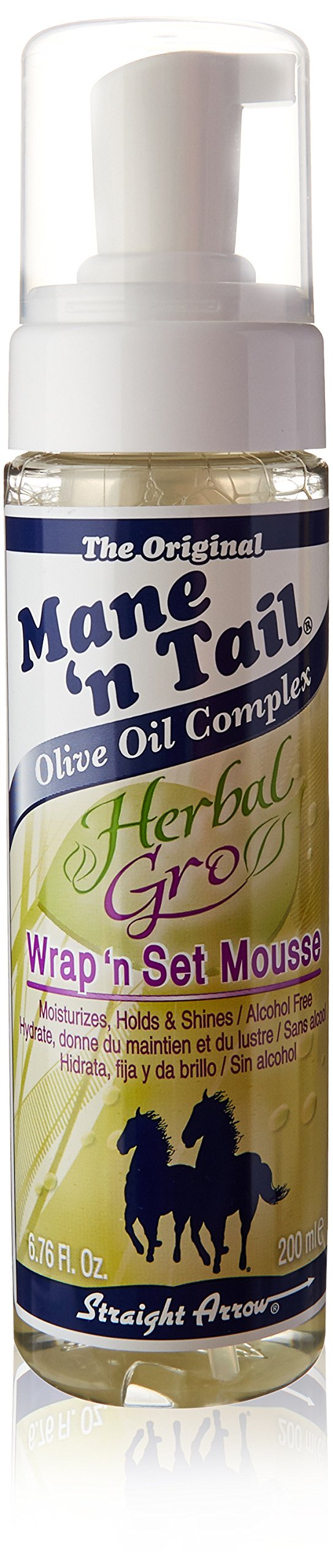 Mane N Tail Herbal Gro Wrap N Set Mousse 6.6 oz