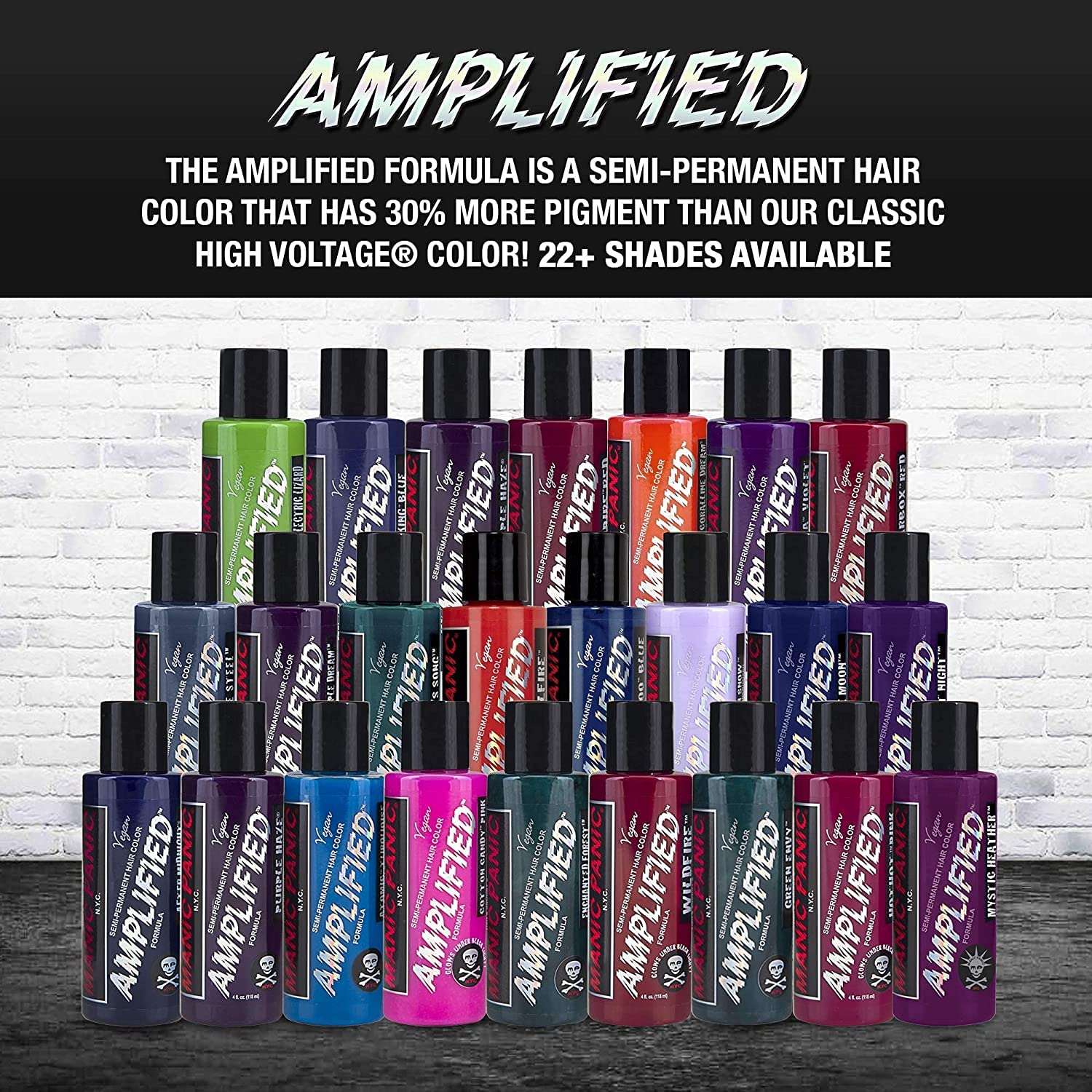 Manic Panic Atomic Turquoise Hair Color Amplified Semi Permanent Hair Dye - Thumbnail 3