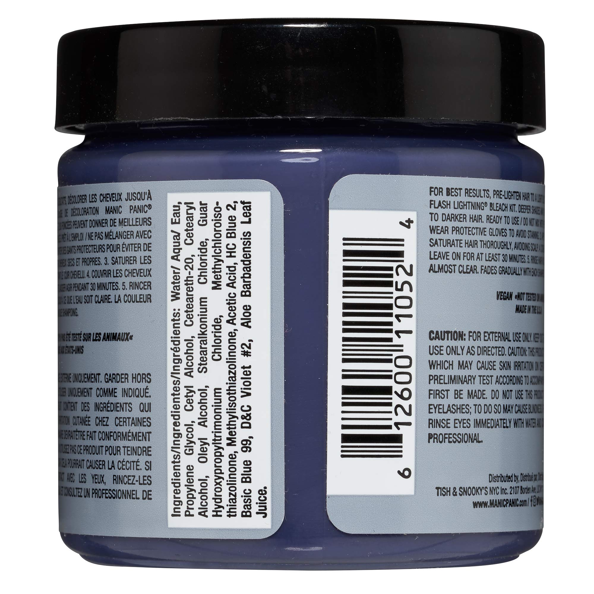 Manic Panic Classic Blue Steel Semi Permanent Hair Color Cool Silver Hair Dye - Thumbnail 3