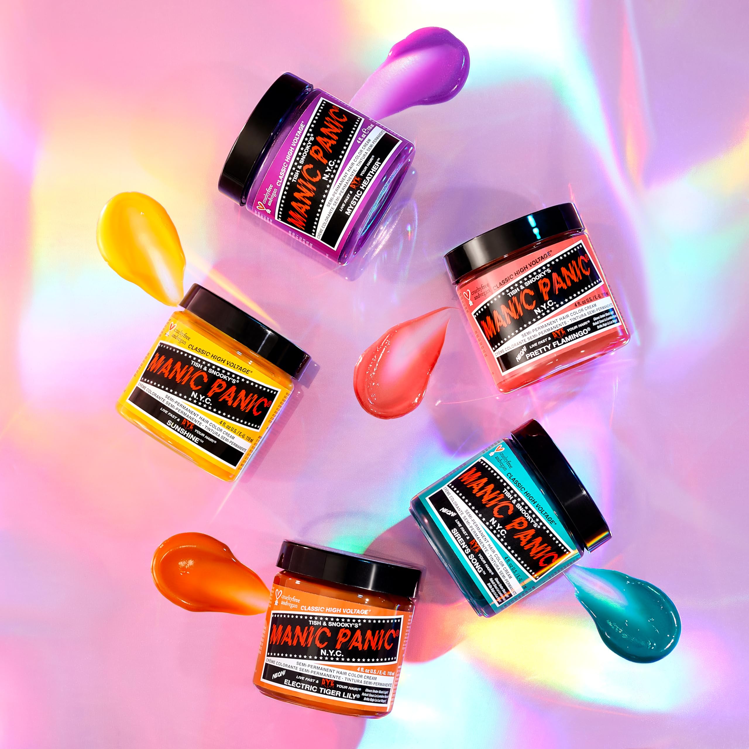 Manic Panic Classic Siren's Song Semi Permanent Hair Color Neon Blue Green Hair - Thumbnail 2