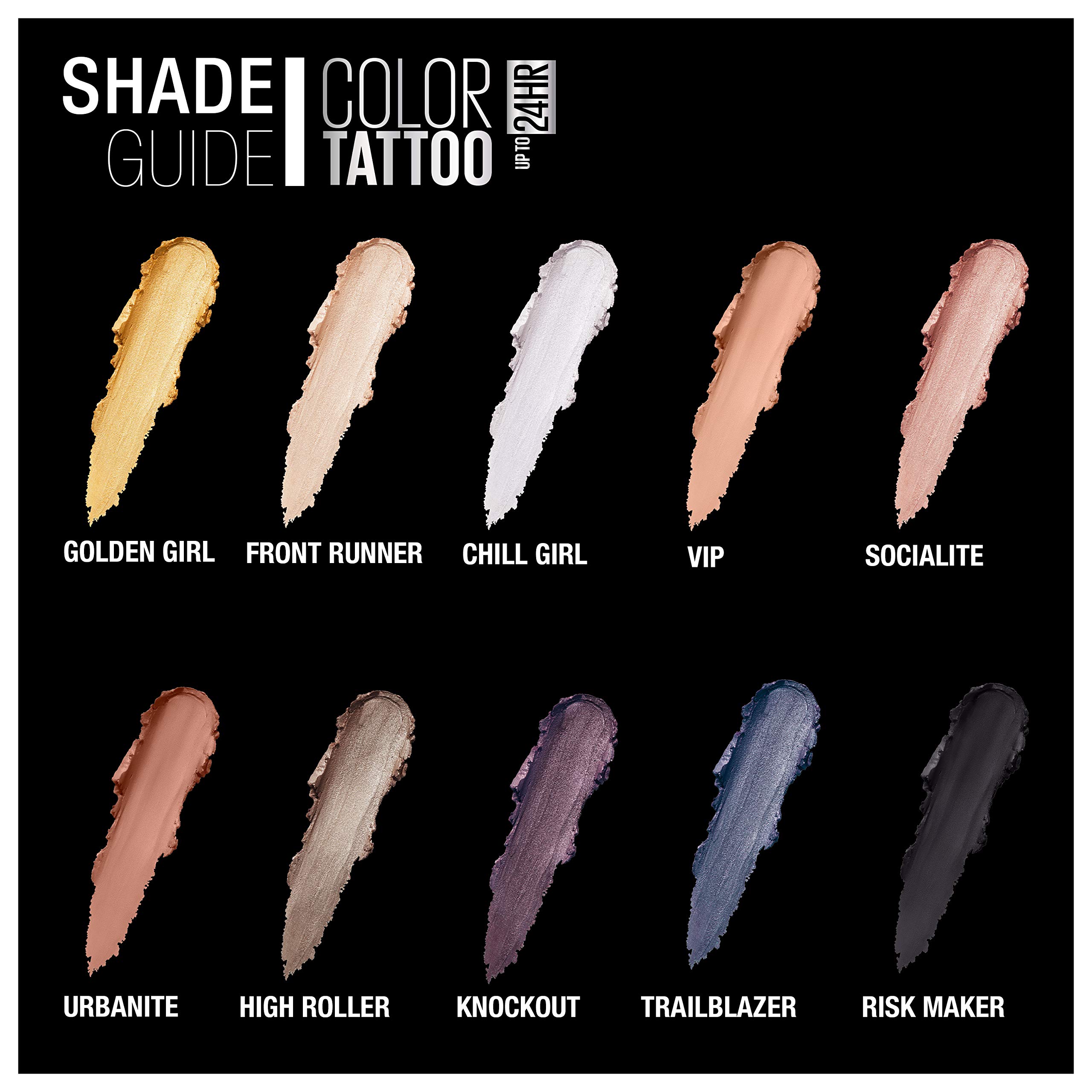(9-pack) Maybelline Color Tattoo Up To 24hr Longwear Cream Eyeshadow Assorted - Thumbnail 2