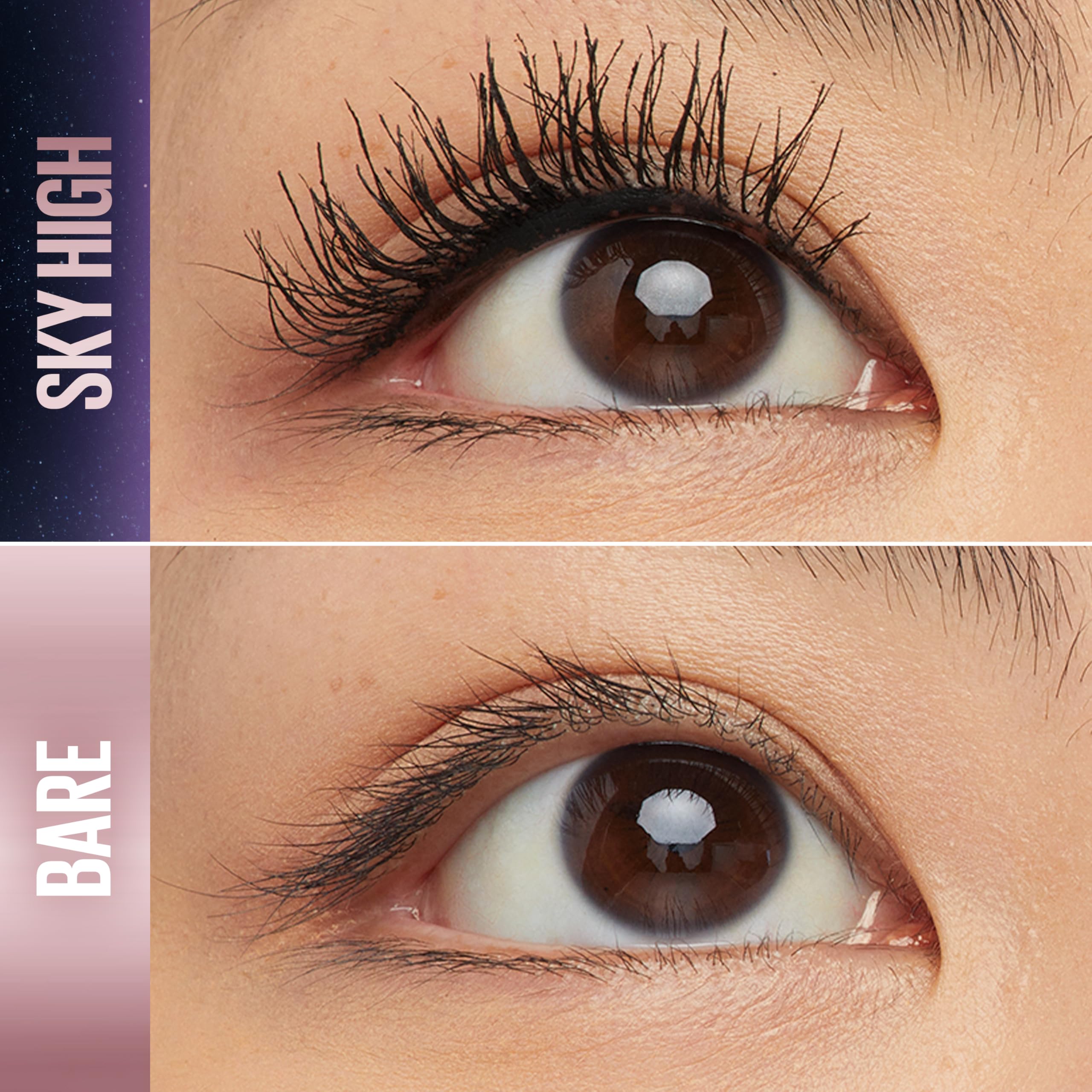 (6-pack) Maybelline Lash Sensational Sky High Waterproof Mascara Makeup, Volumizing, Lengthening, Defining, Curling, Multiplying, Buildable Formula, Very Black, 1 Count - Thumbnail 2