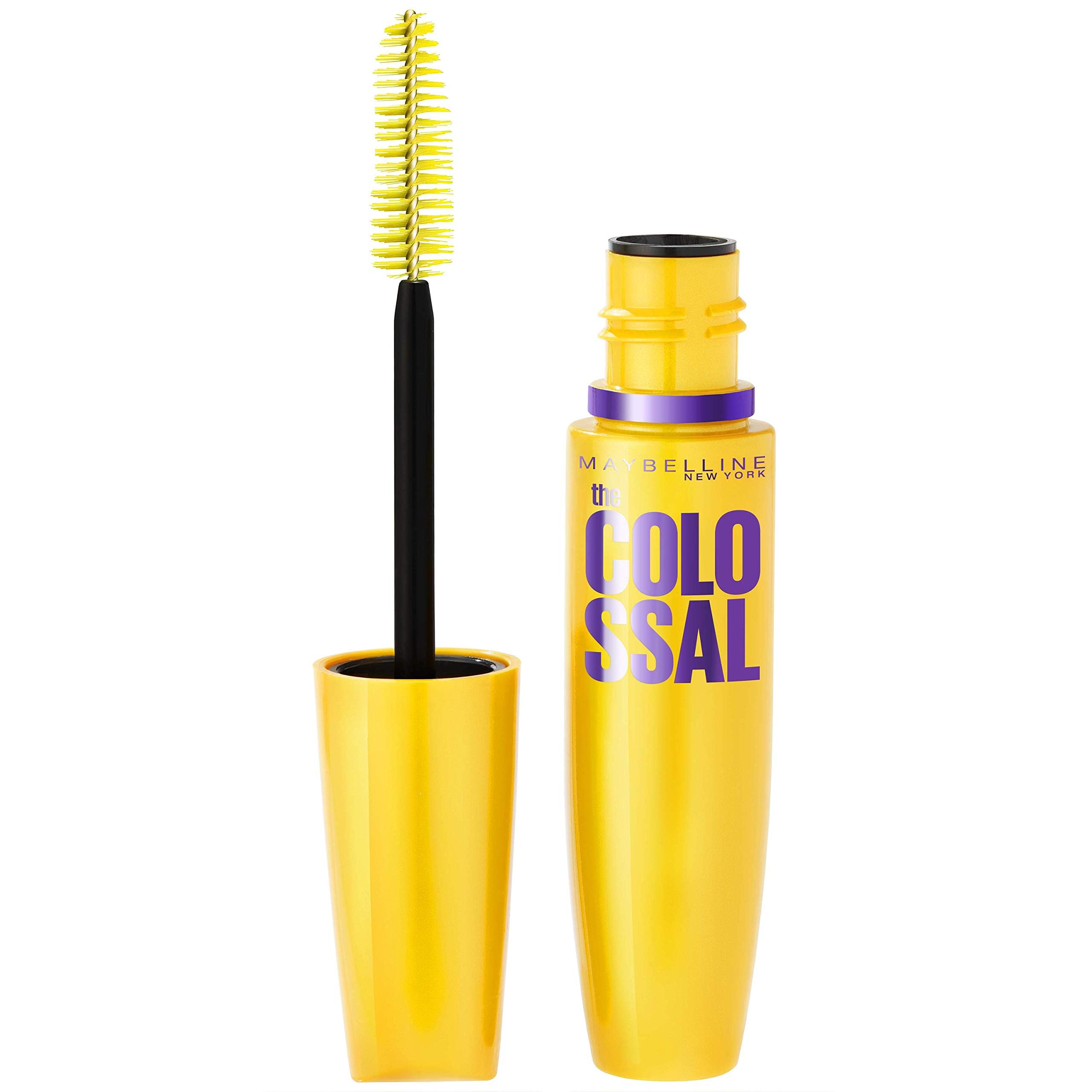 (6-pack) Maybelline Volum' Express Colossal Washable Mascara Makeup, Volumizing, Glam Black, 1 Count