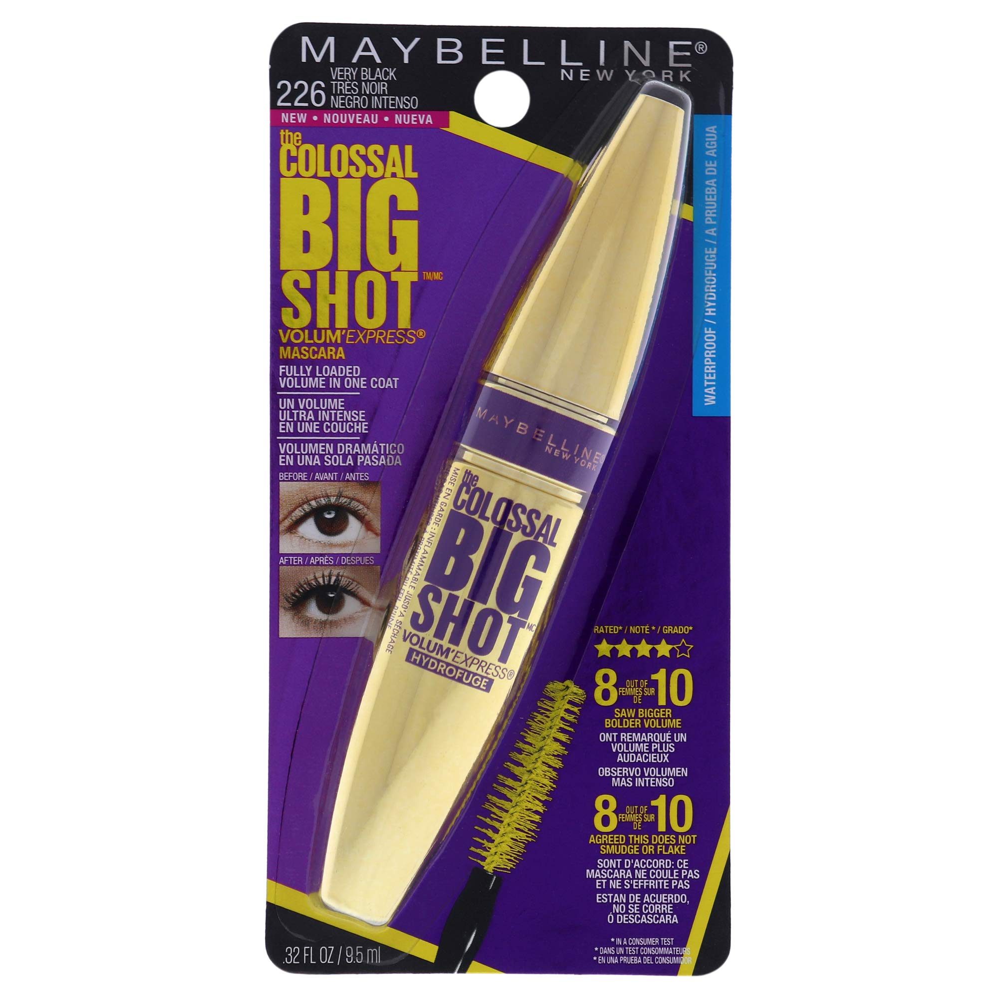 (6-pack) Maybelline Volum Express The Colossal Big Shot Mascara