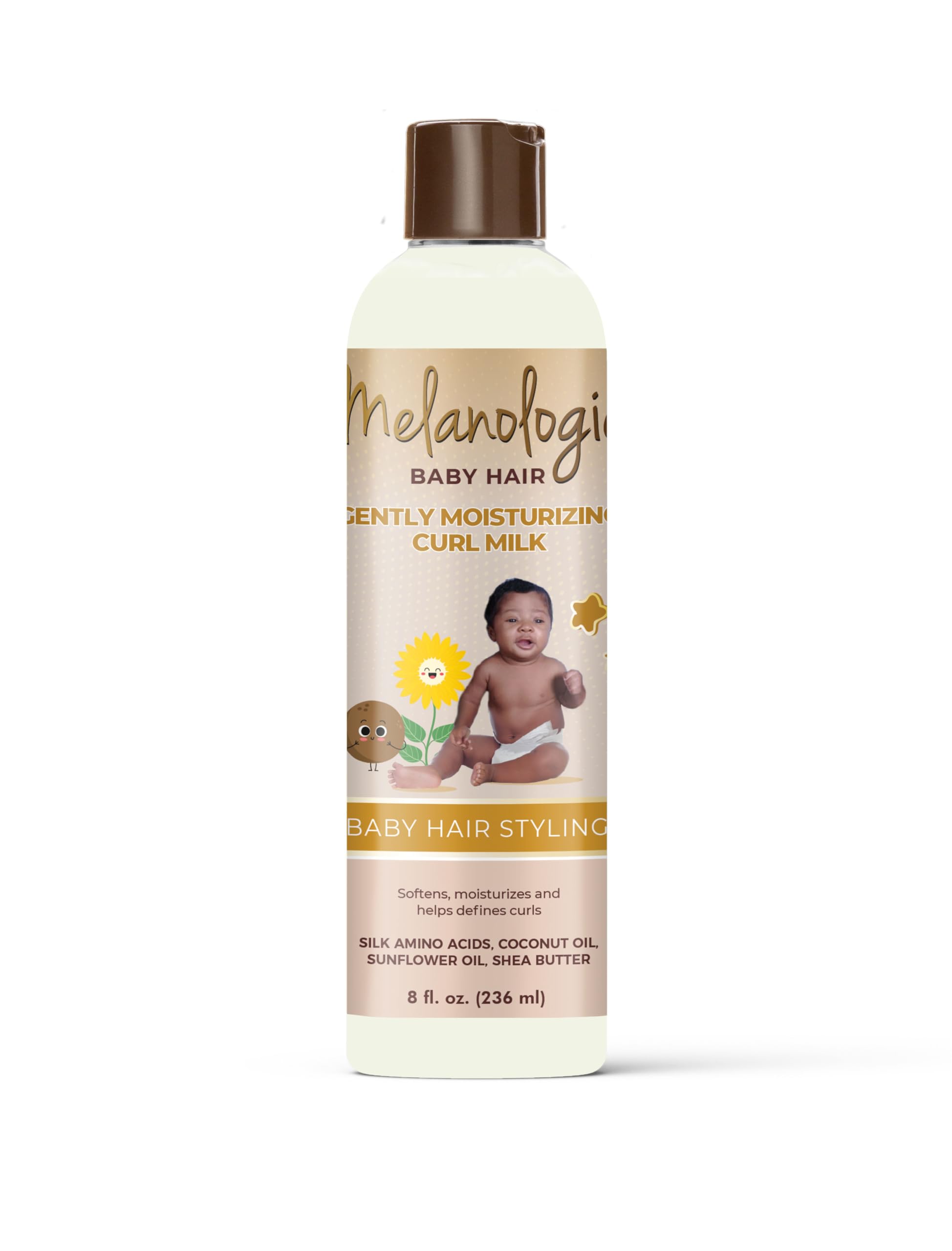 Melanologie Baby Hair Incredibly Moisturizing Curl Milk Sulfate Free Alcohol