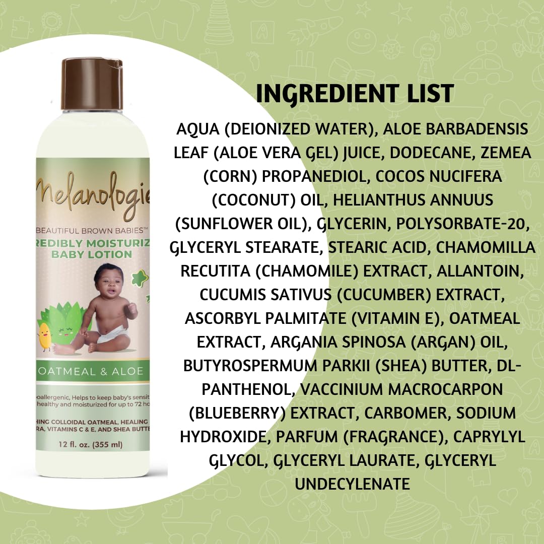 Melanologie Beautiful Brown Babies Incredibly Moisturizing Baby Lotion With 1% - Thumbnail 3