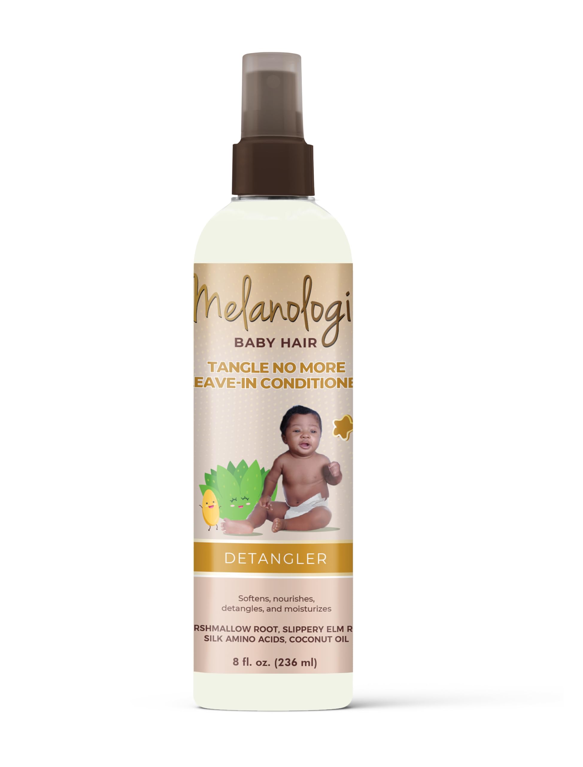 Melanologie Beautiful Brown Babies Tangle No More Leave In Conditioner