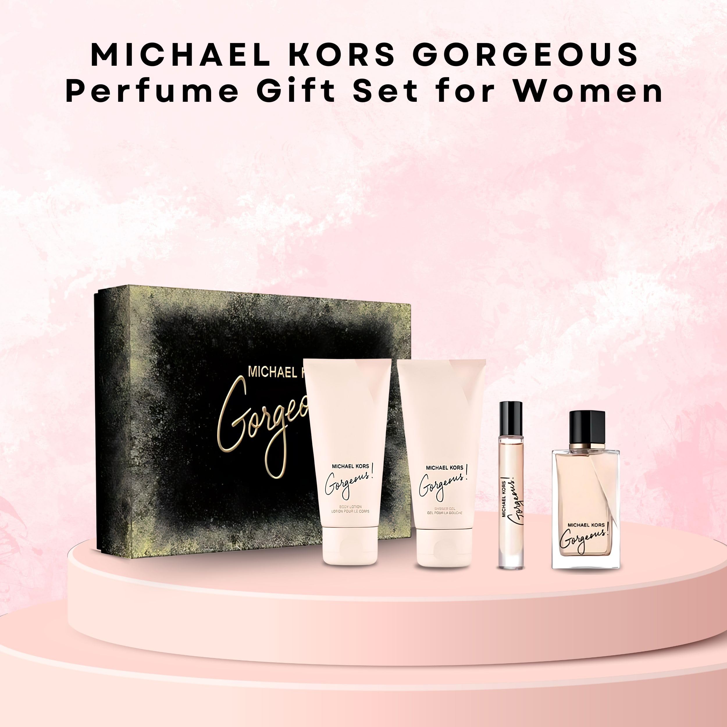 [Set] Michael Kors Gorgeous 4 Pc For Women EDP 3.4 oz - Thumbnail 2