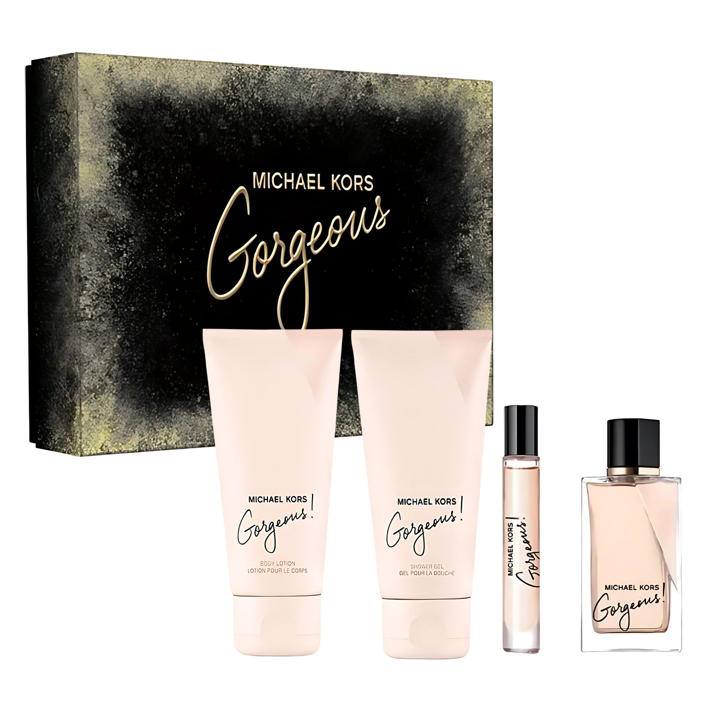 [Set] Michael Kors Gorgeous 4 Pc For Women EDP 3.4 oz