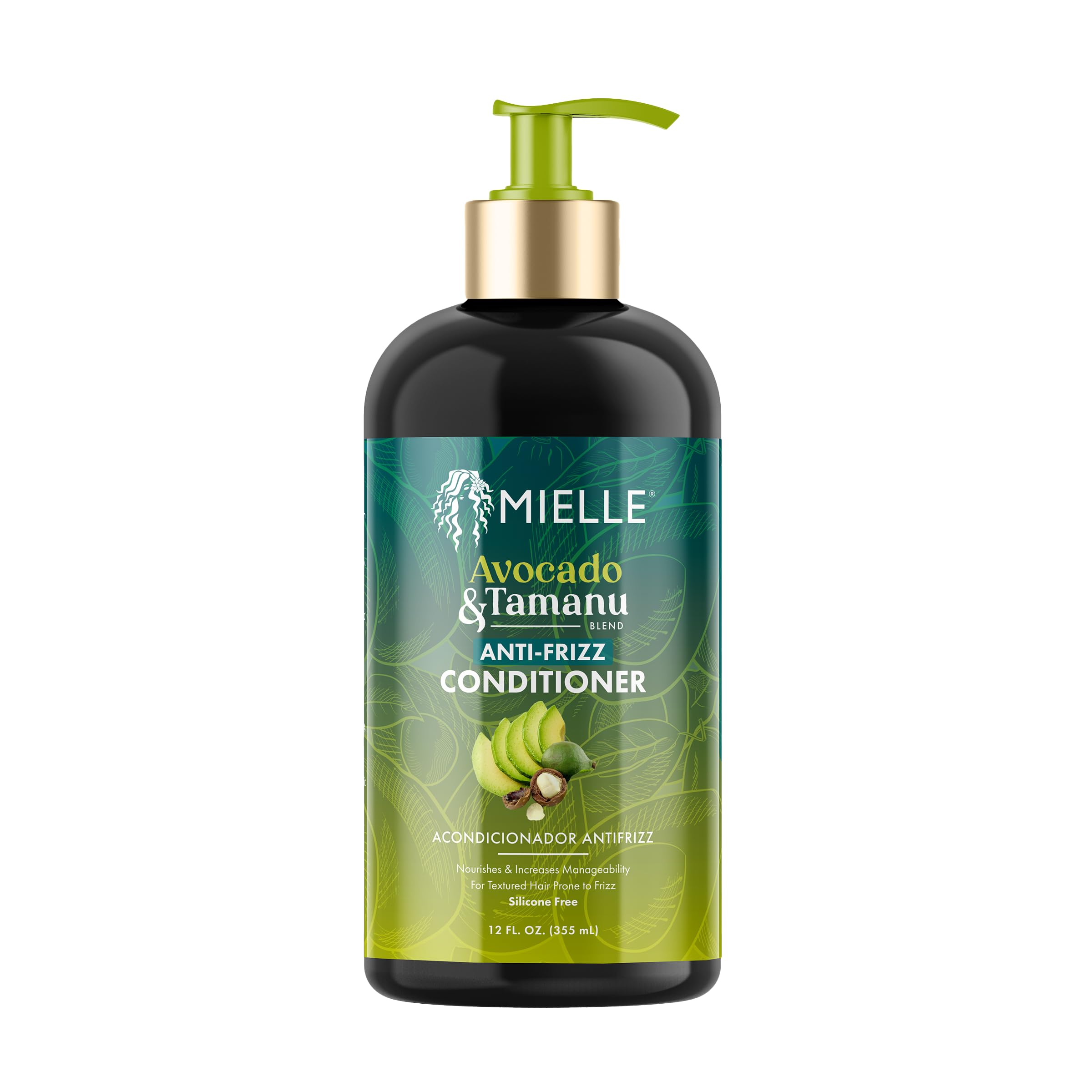 Mielle Avocado and Tamanu Anti Frizz Conditioner 12 Fl Oz
