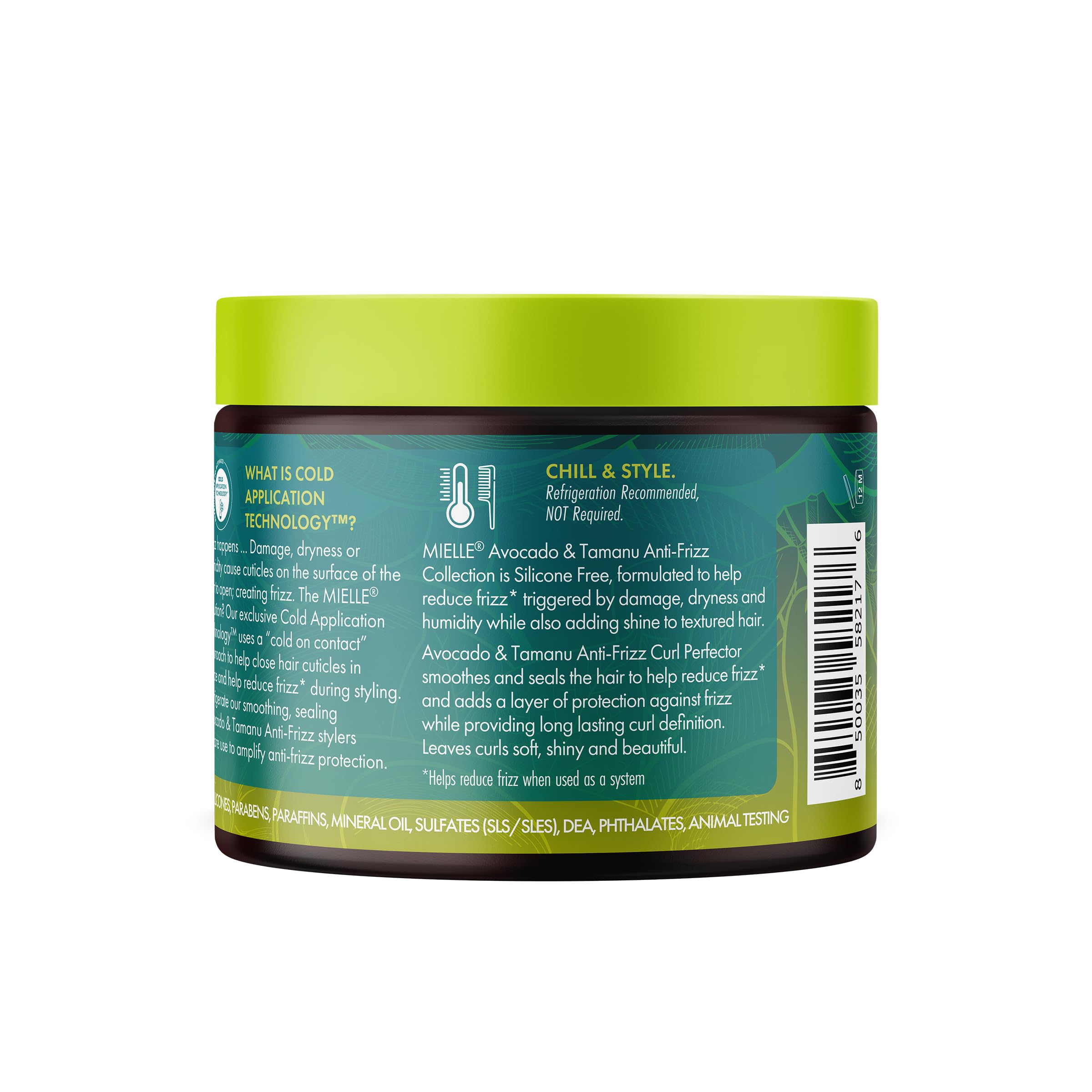 Mielle Organics Avocado Tamanu Anti Frizz Curl Cream for Textured Hair - Thumbnail 3
