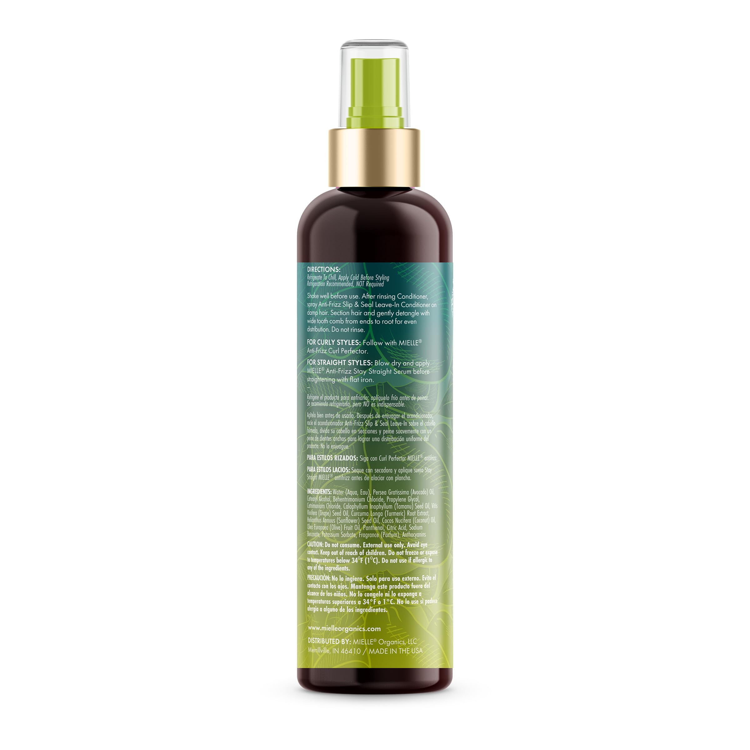 Mielle Avocado and Tamanu Anti Frizz Slip Seal Leave In Conditioner 8 Fl. Oz - Thumbnail 3