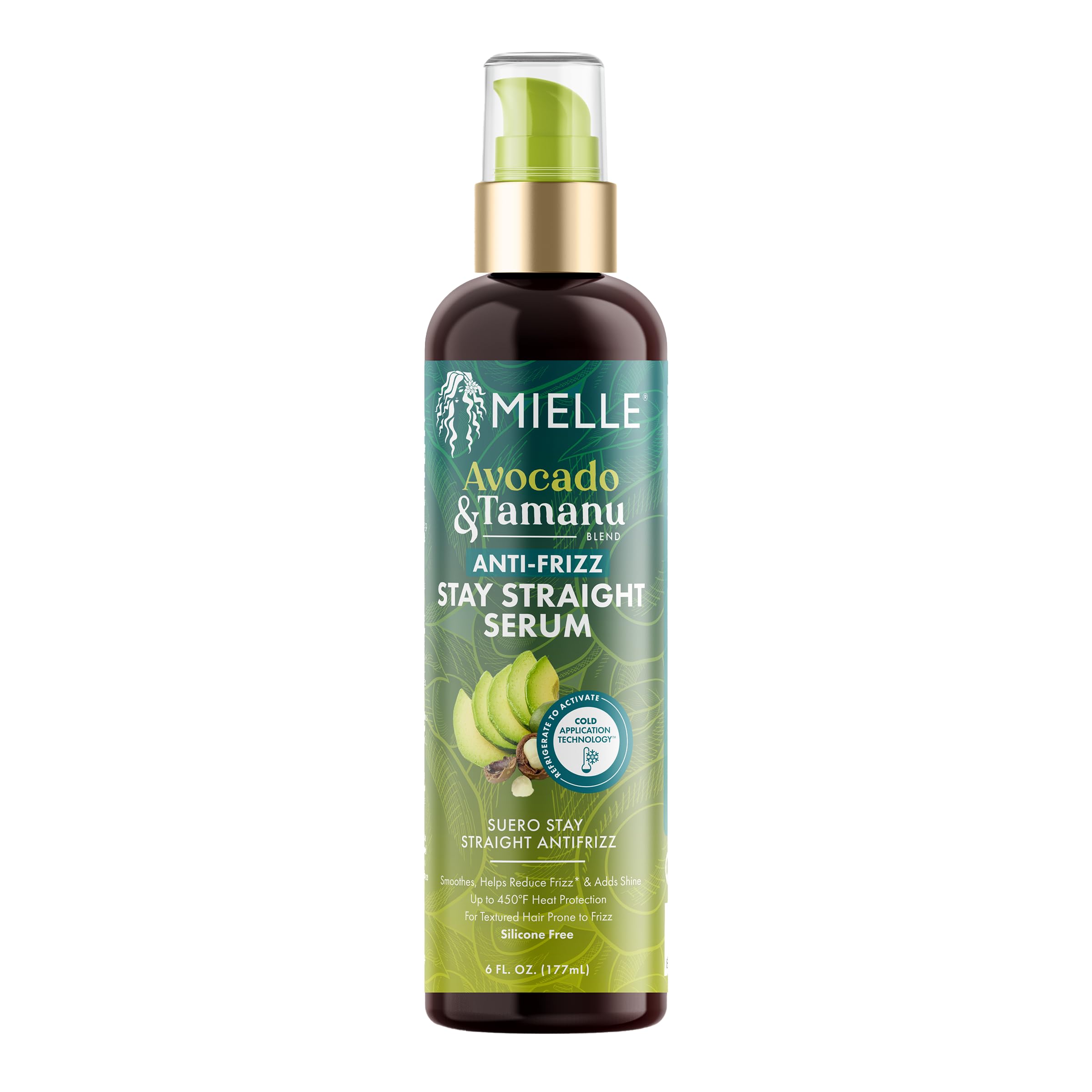 Mielle Organics Avocado Tamanu Anti Frizz Hair Serum Stay Straight Smoothing