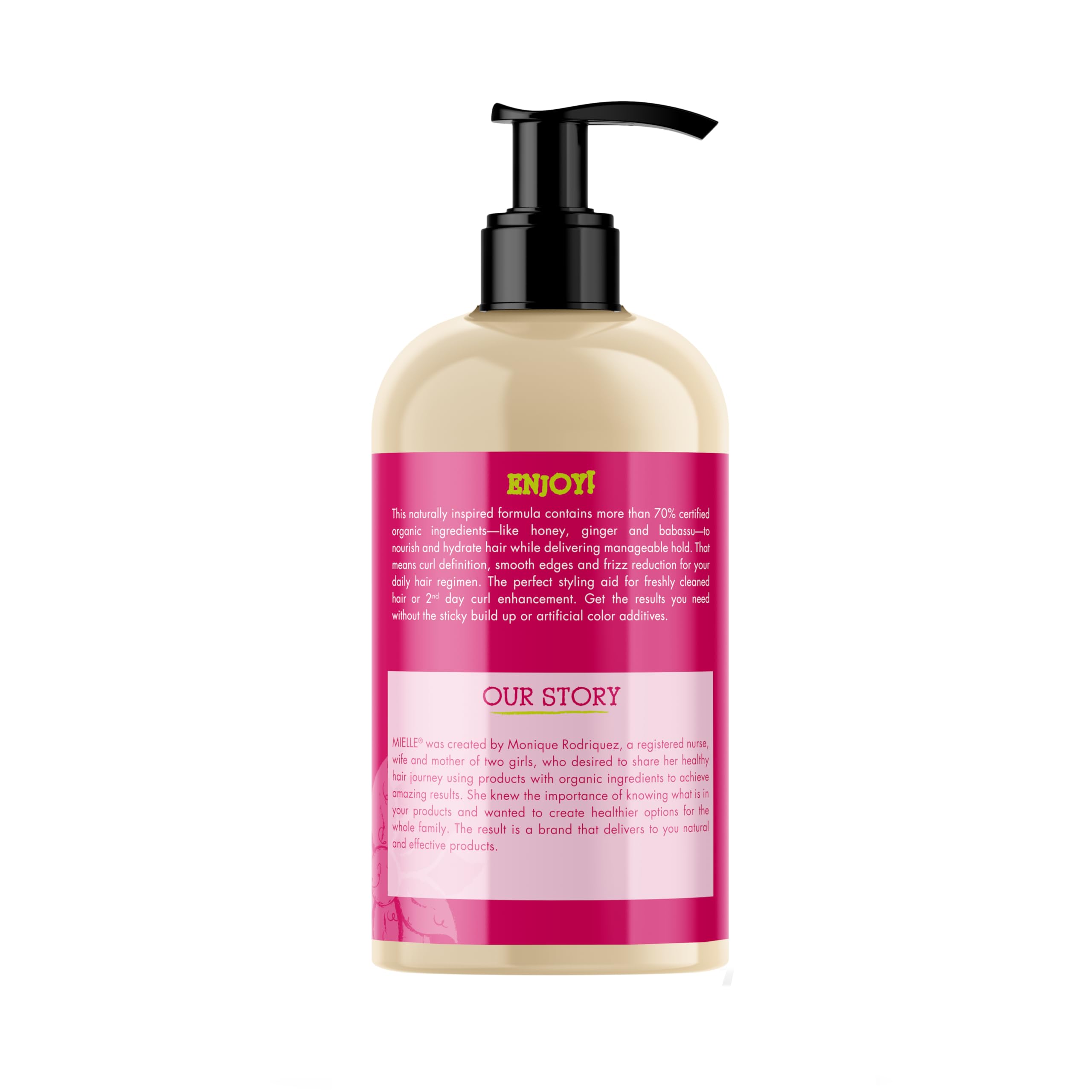 Mielle Organics Honey Ginger Styling Gel Curl Enhancing All Hair Types Unisex - Thumbnail 2