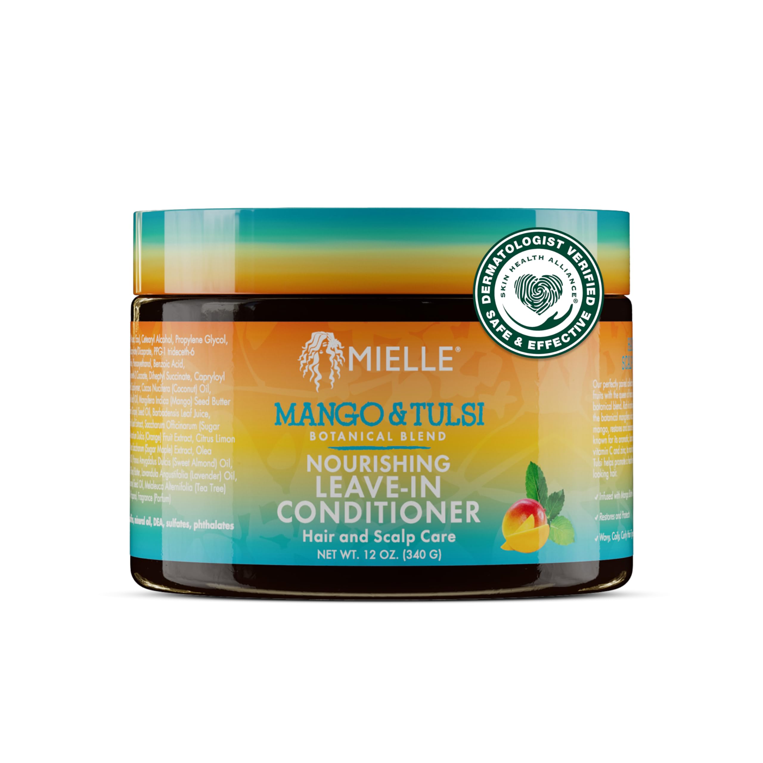 Mielle Organics Mango Tulsi Nourishing Leave In Conditioner for Curly Hair