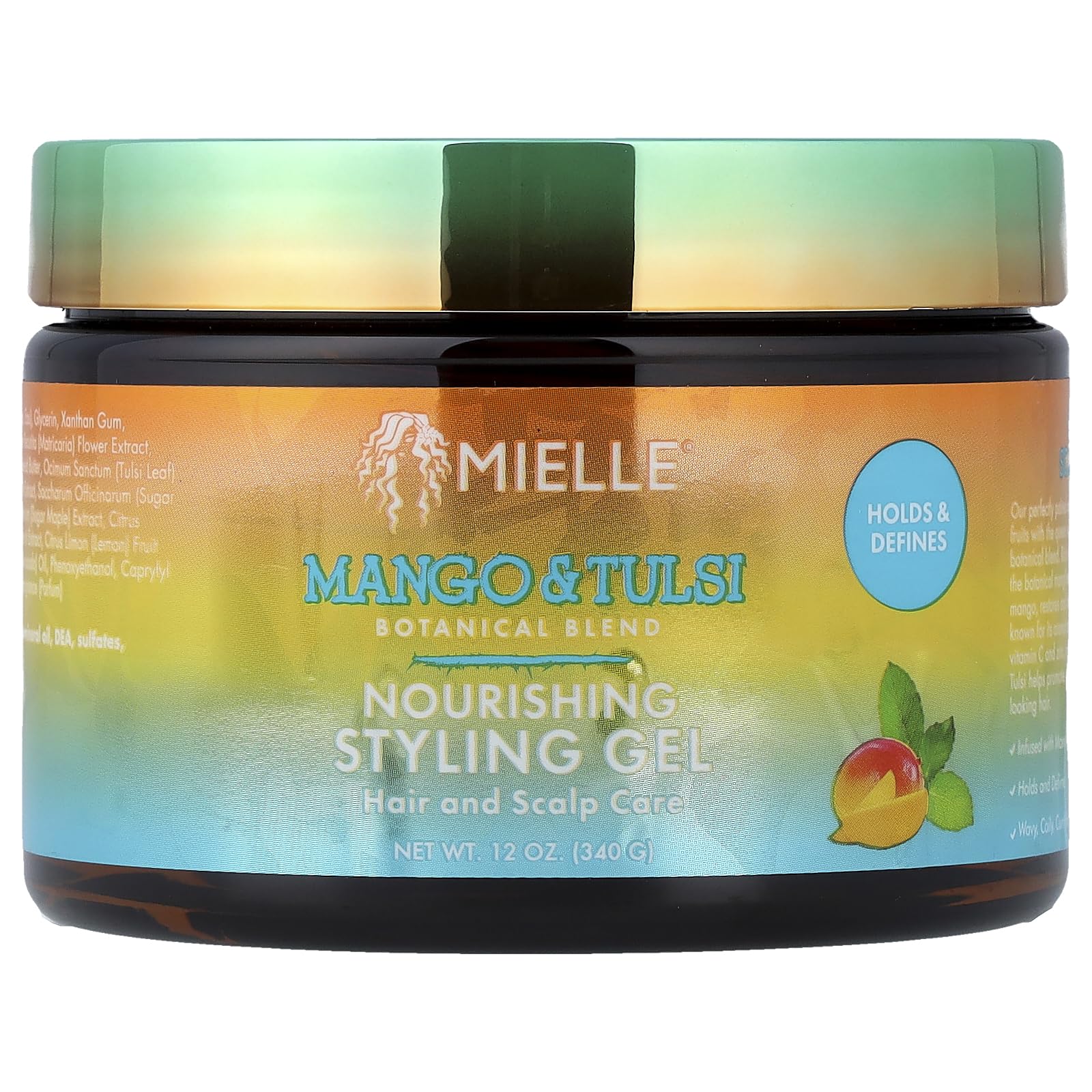 Mielle Organics Mango Tulsi Nourishing Styling Gel Smoothing Straightening