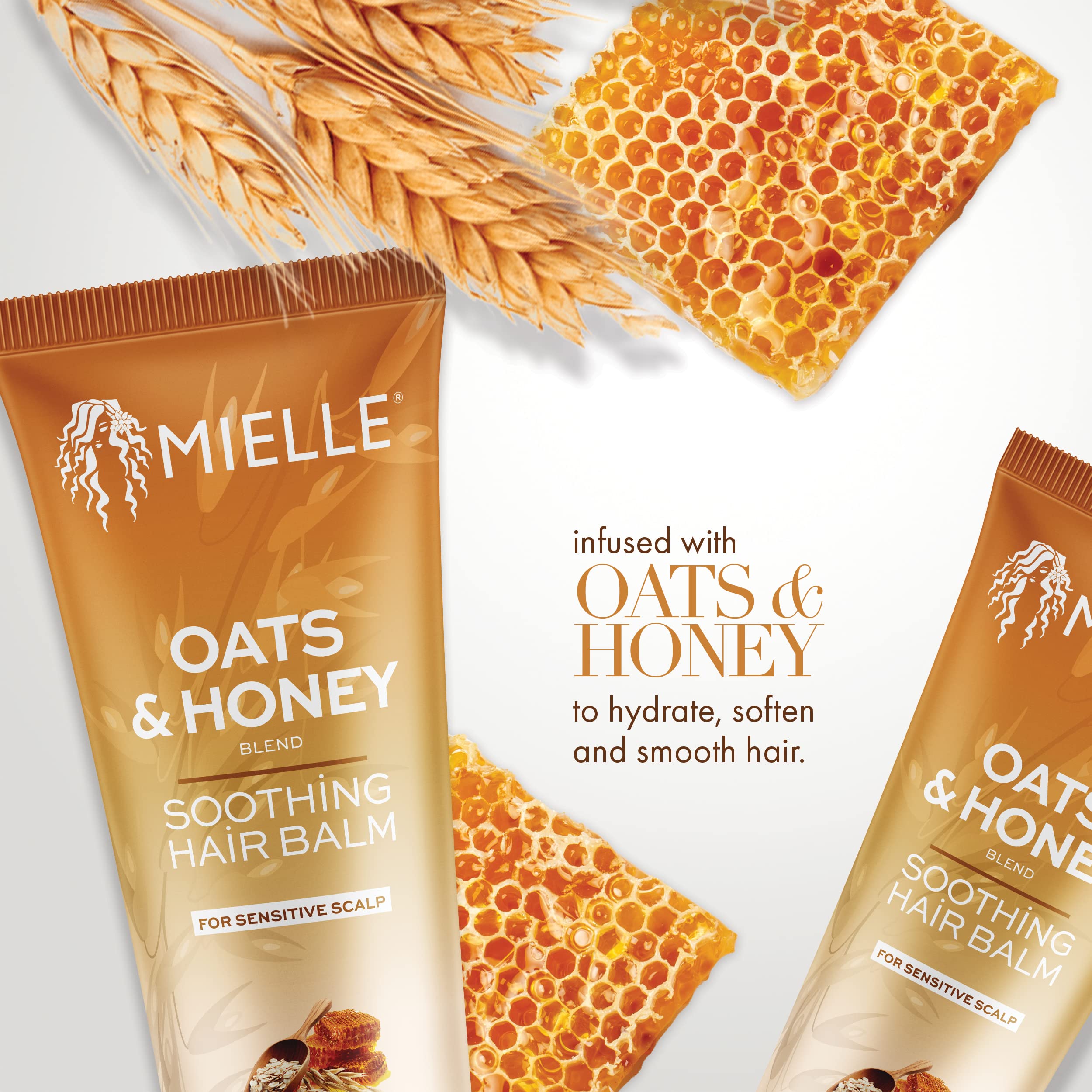 Mielle Organics Oats Honey Soothing Hair Balm - Thumbnail 3