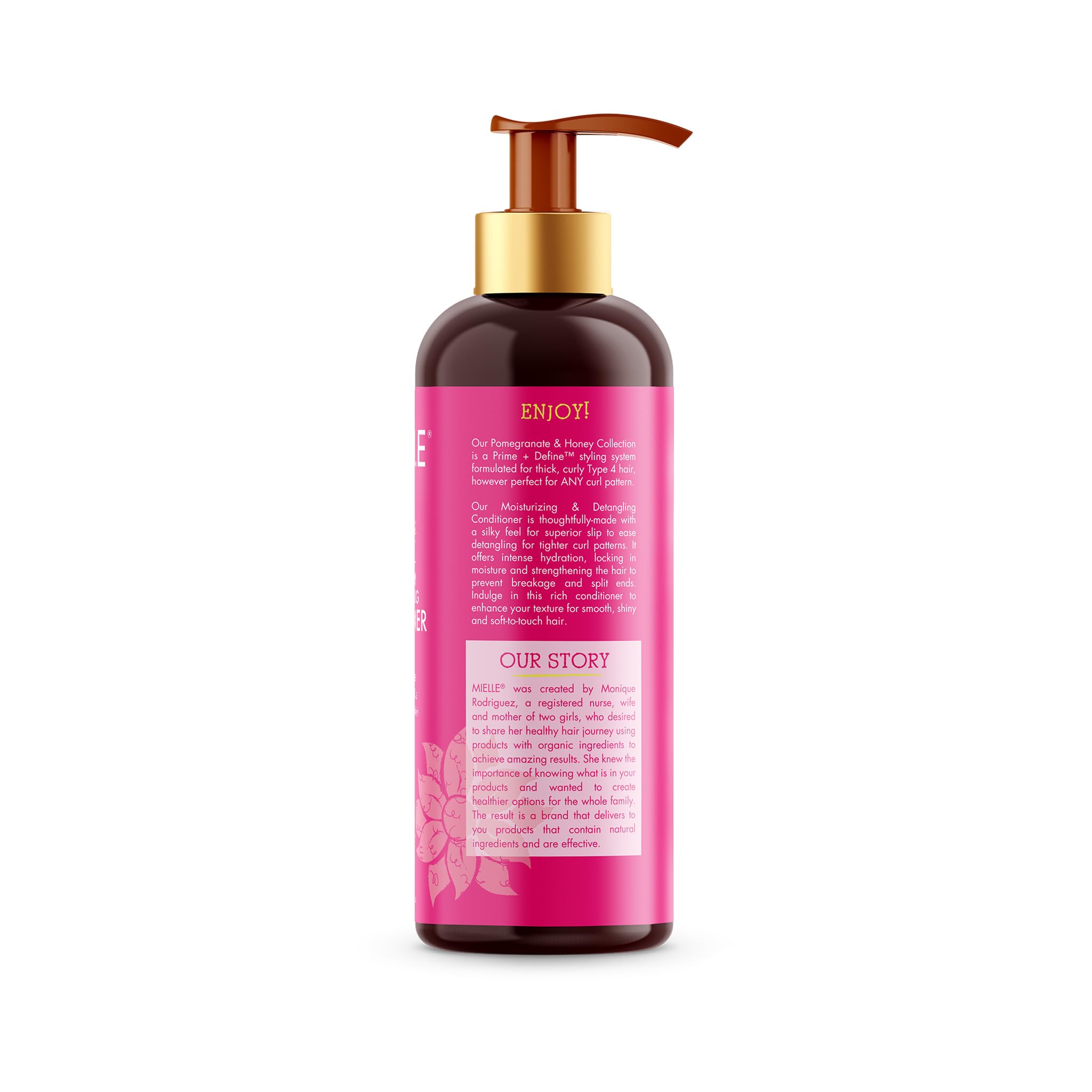 Mielle Organics Pomegranate Honey Detangling Conditioner for Curly Hair Deep - Thumbnail 3
