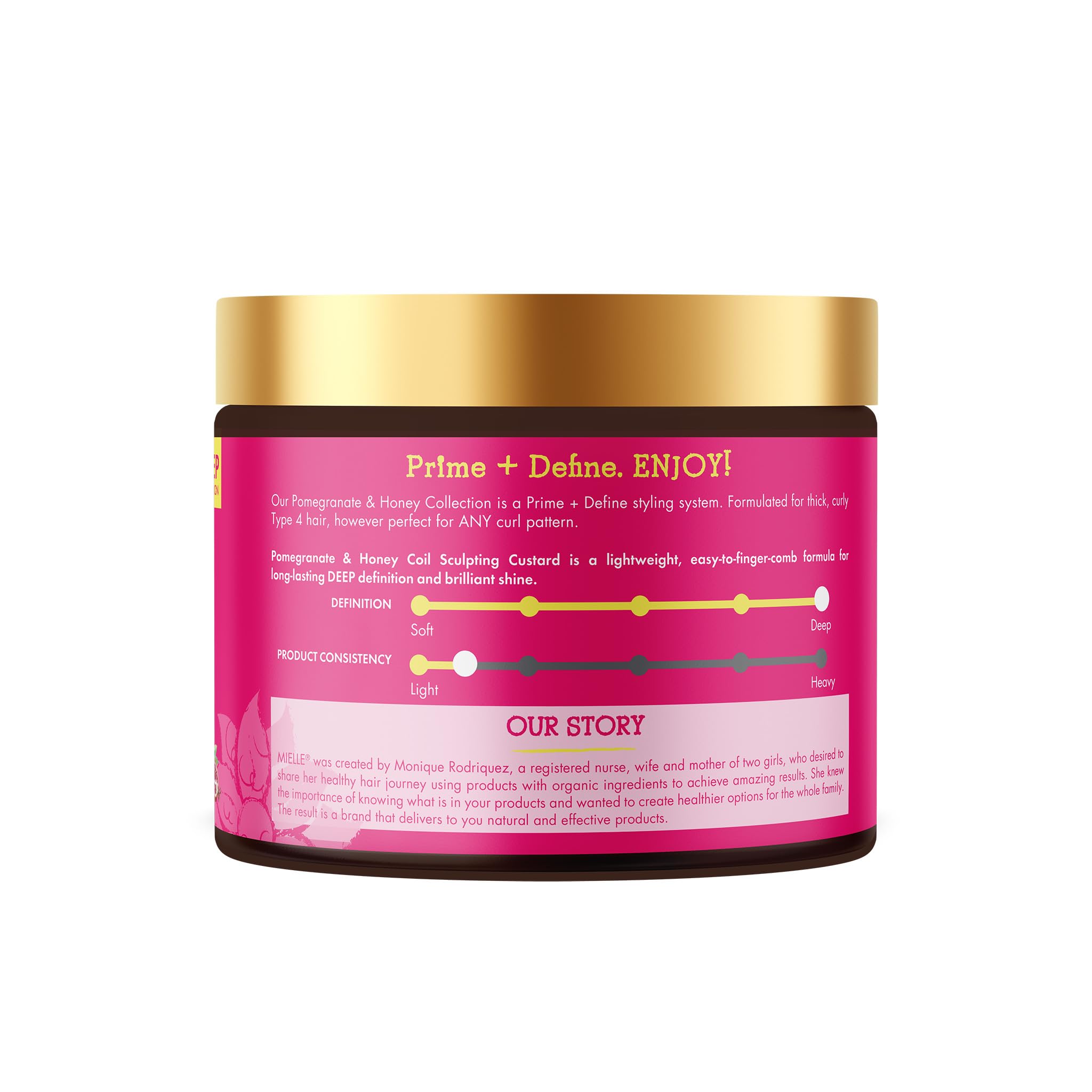 Mielle Organics Pomegranate Honey Curl Cream Coil Curl Defining Hair Cream for - Thumbnail 2