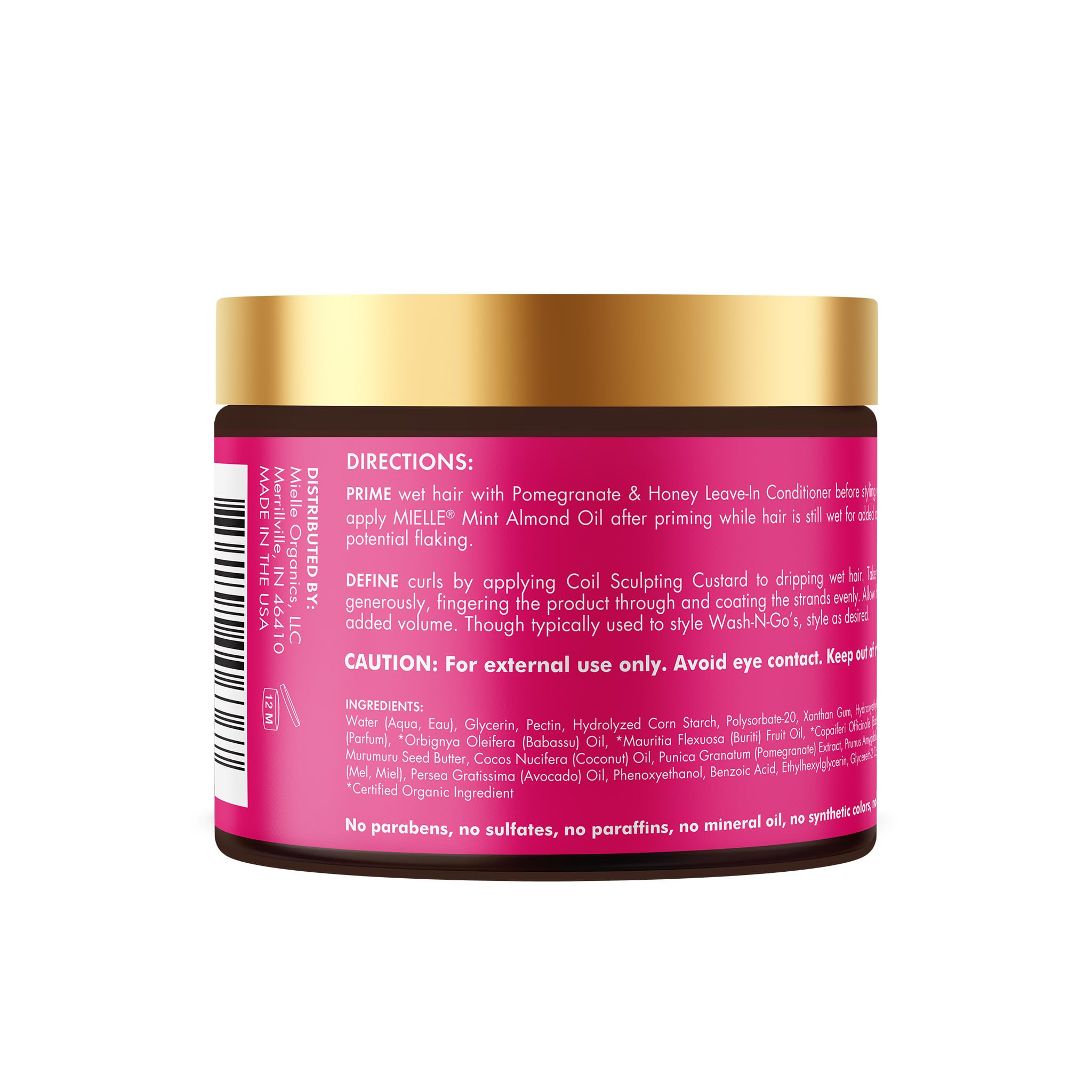 Mielle Organics Pomegranate Honey Curl Cream Coil Curl Defining Hair Cream for